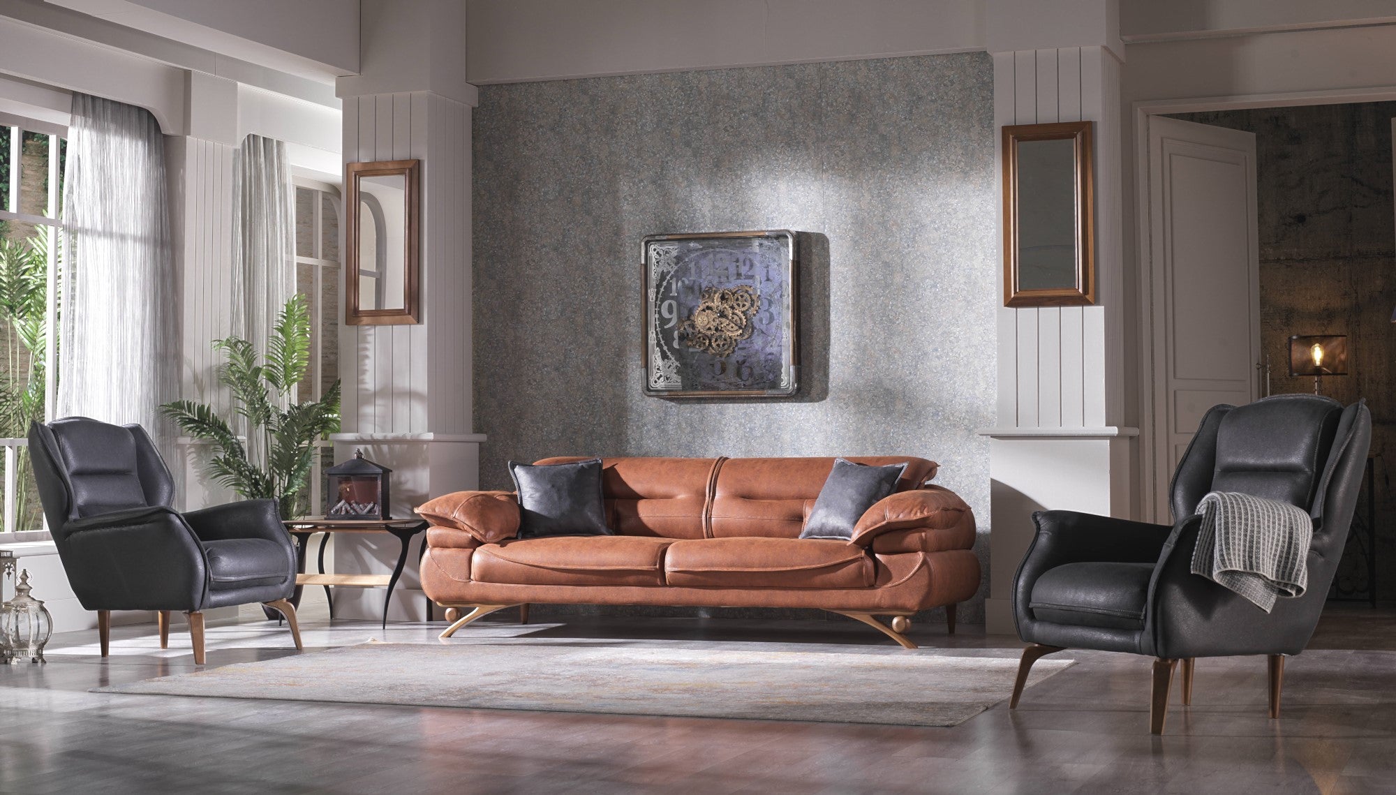 Florya Convertible Livingroom Set (2 Sofa & 2 Chair)