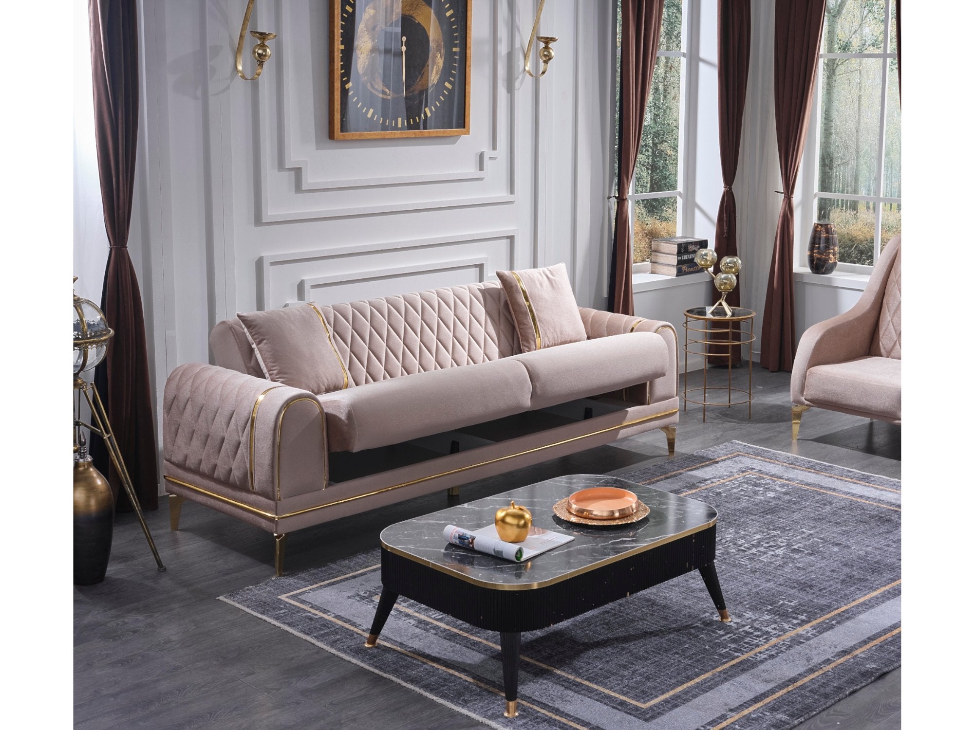 Halos Convertible Livingroom Set (2 Sofa & 2 Chair)