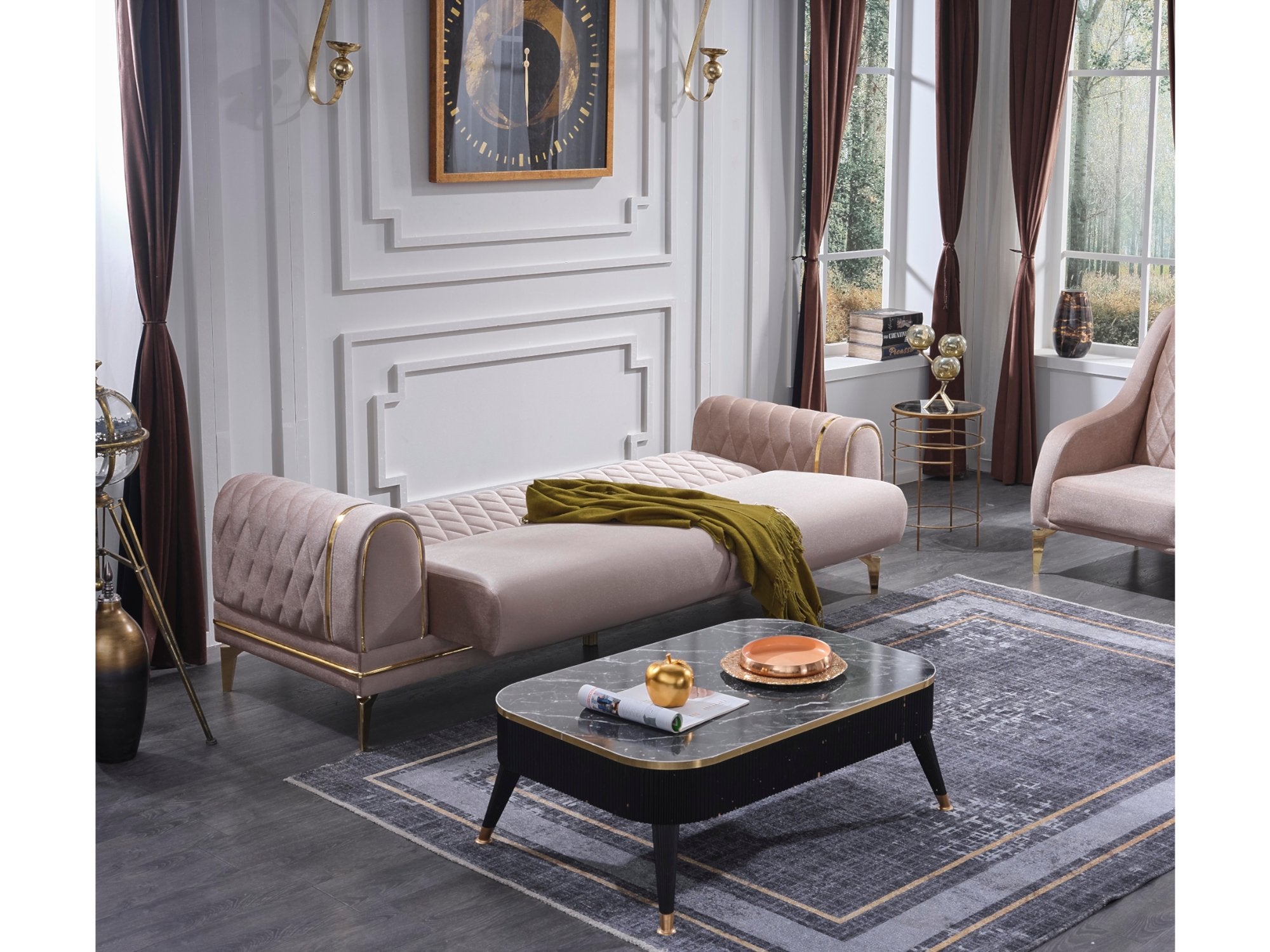 Halos Convertible Livingroom Set (2 Sofa & 2 Chair)