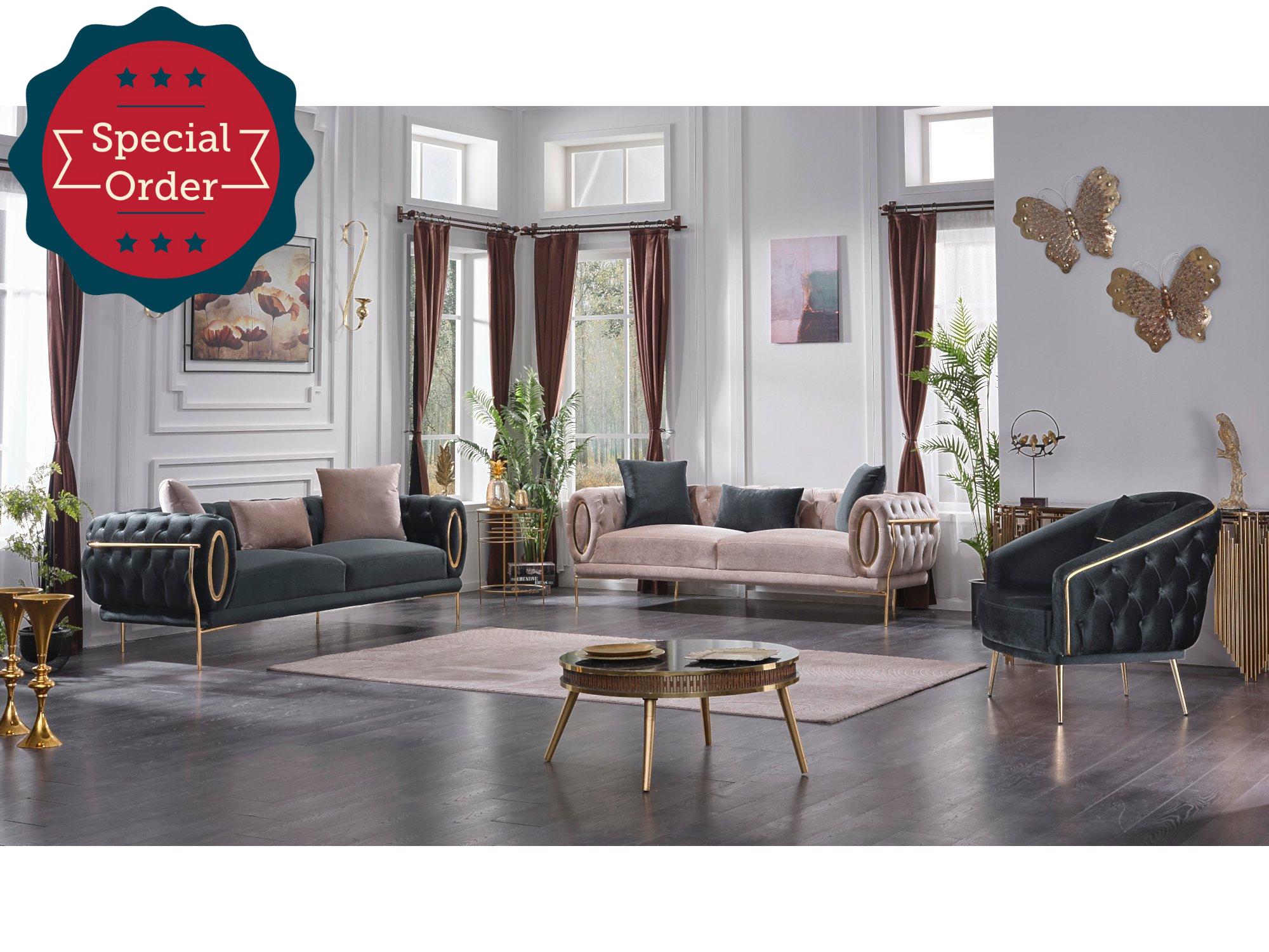 Harmony Stationary Livingroom Set (2 Sofa & 2 Chair)