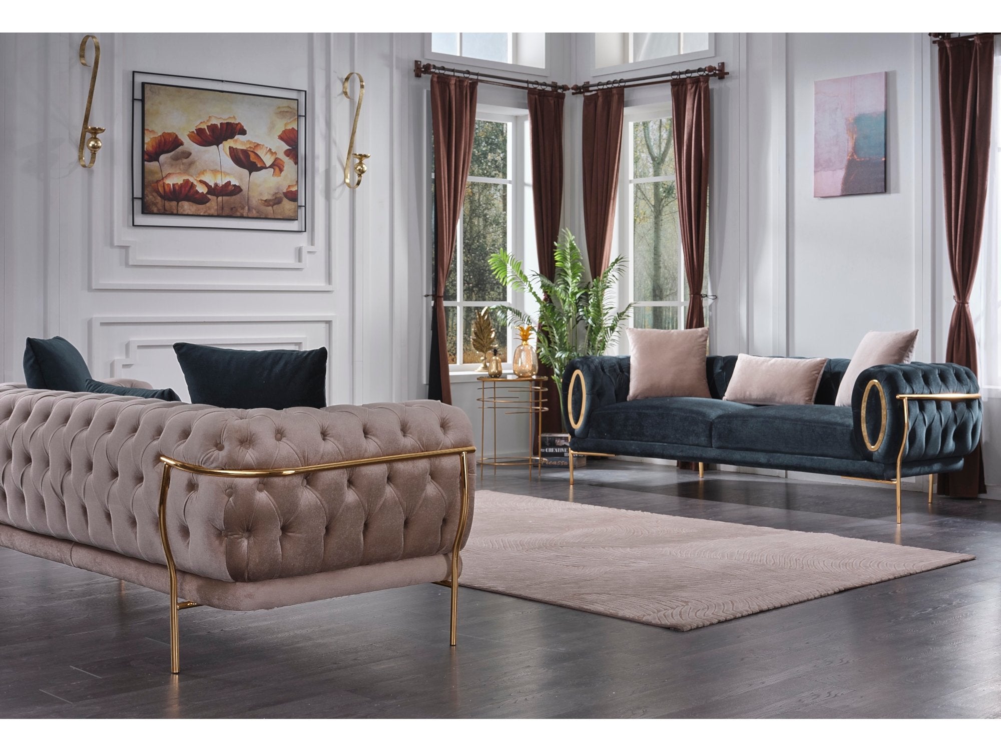 Harmony Stationary Livingroom Set (2 Sofa & 2 Chair)