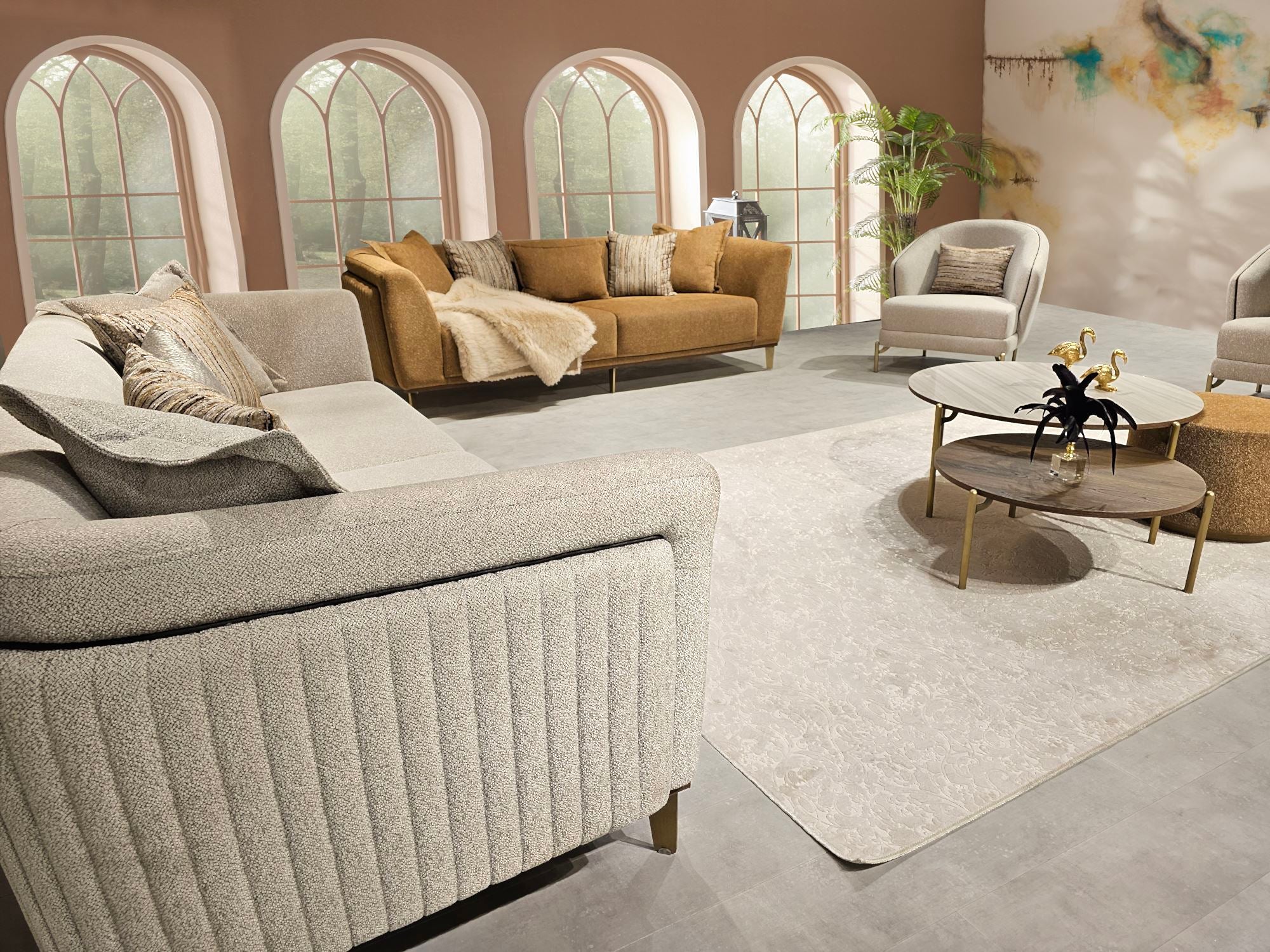 Urgup Stationary Livingroom Set (2 Sofa & 2 Chair)