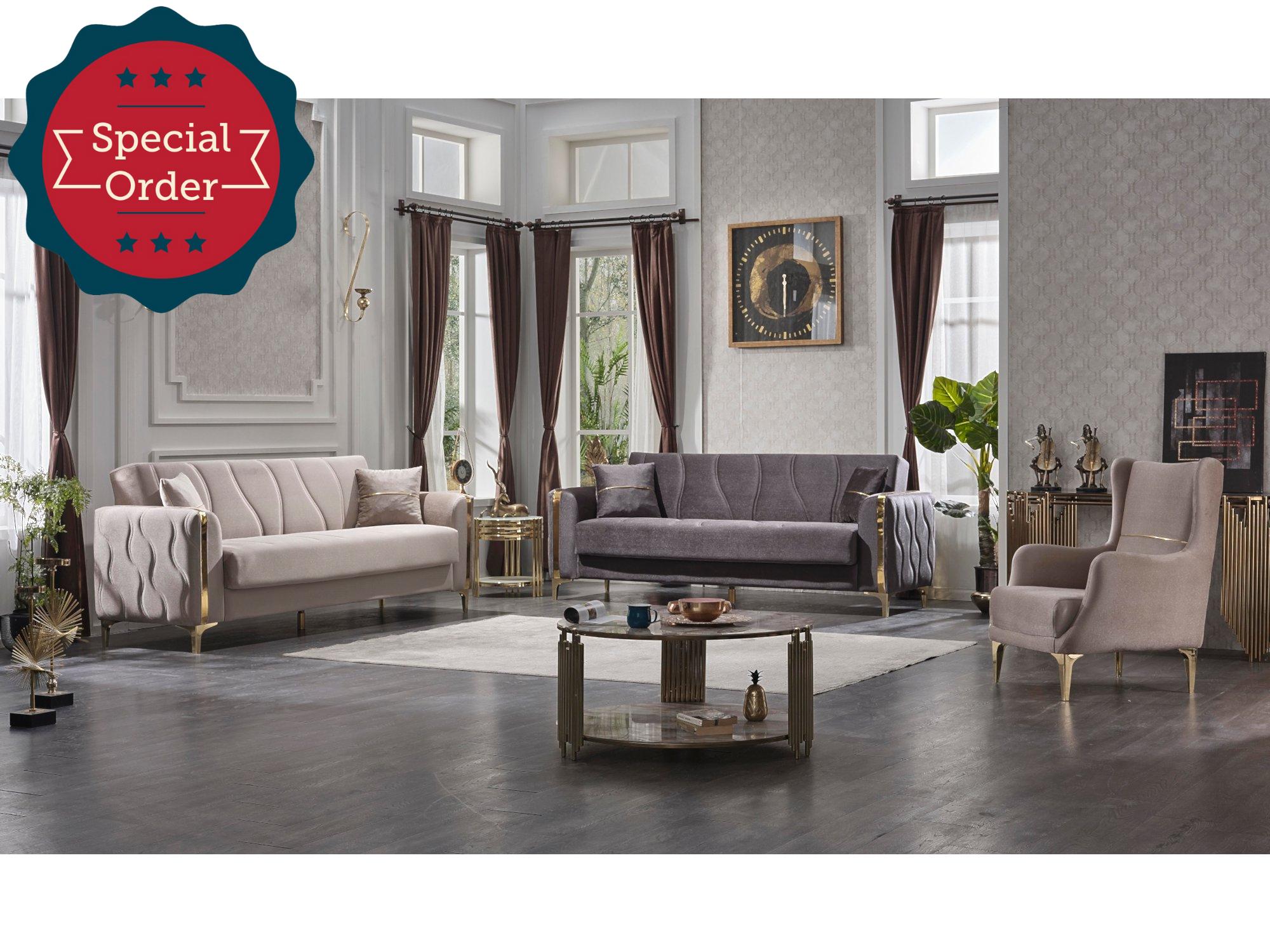 Latina Convertible Livingroom Set (2 Sofa & 2 Chair)