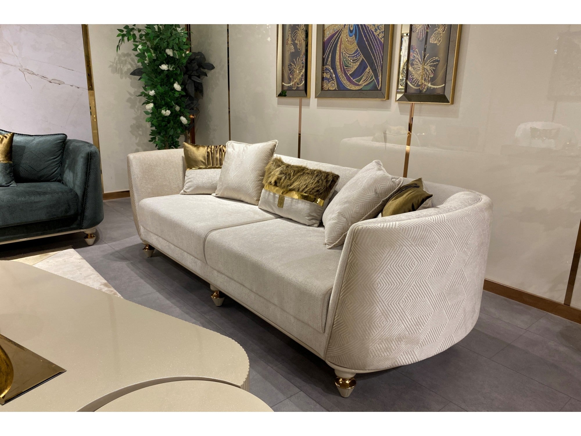 Lizbon Stationary Livingroom Set (2 Sofa & 2 Chair)