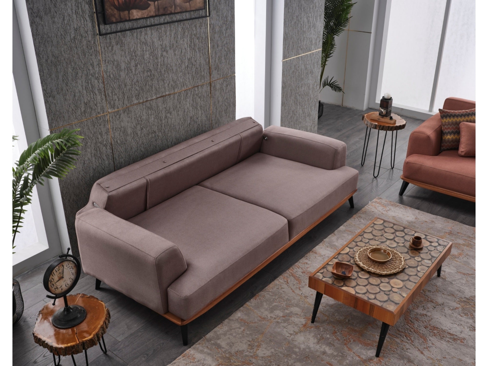 Marsilya Convertible Livingroom Set (2 Sofa & 2 Chair)