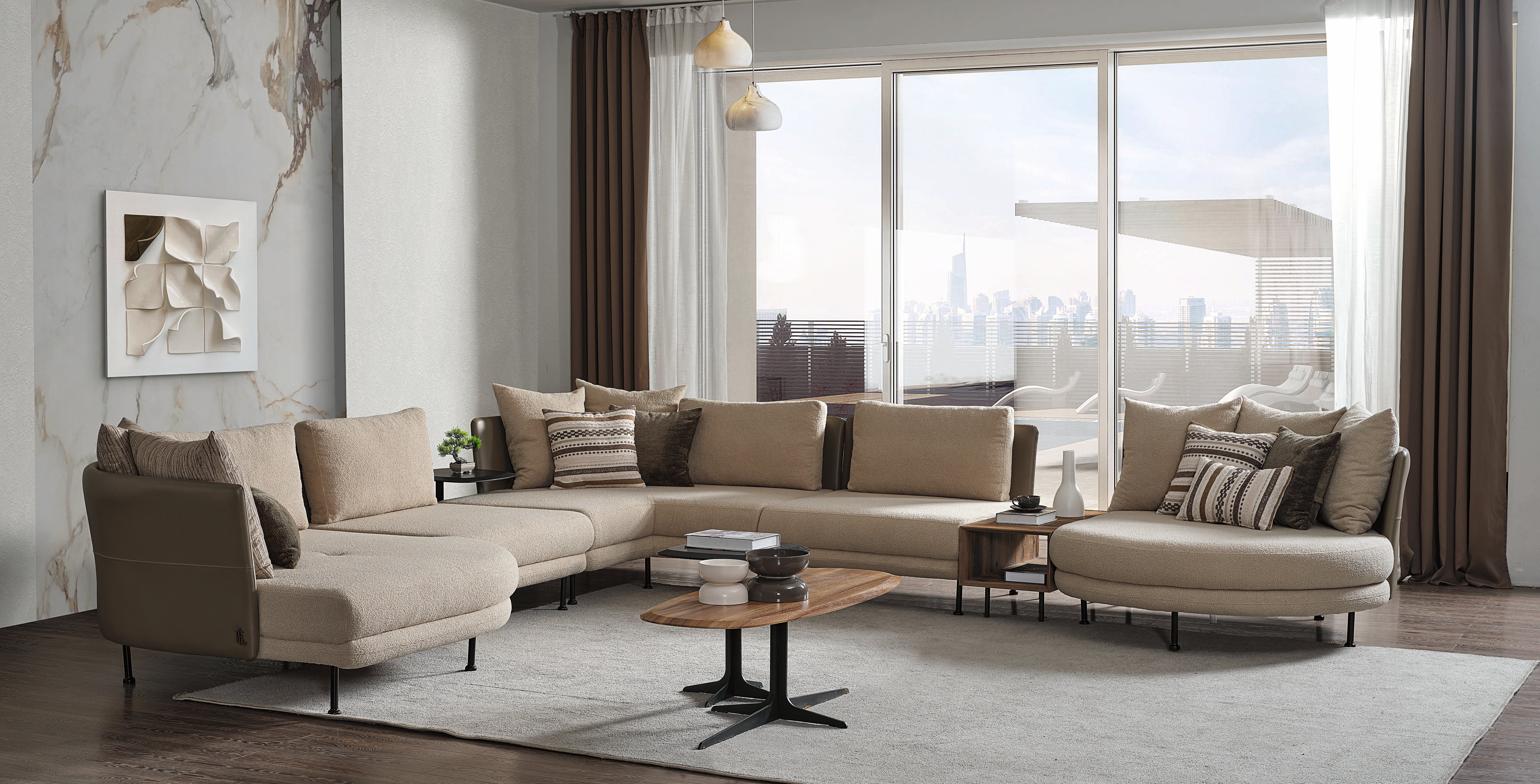 Mayer Sectional Beige