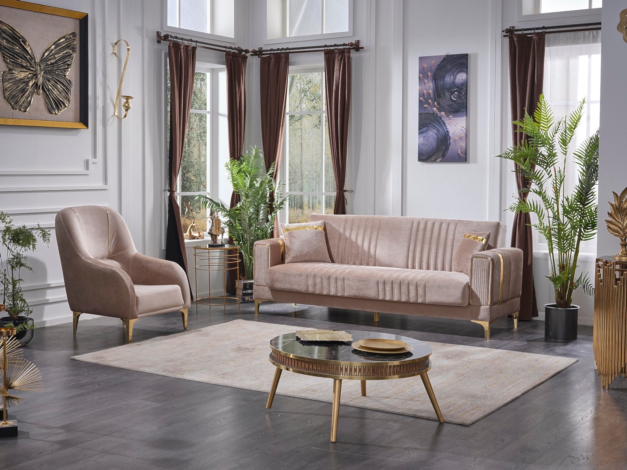 Merlin Convertible Sofa