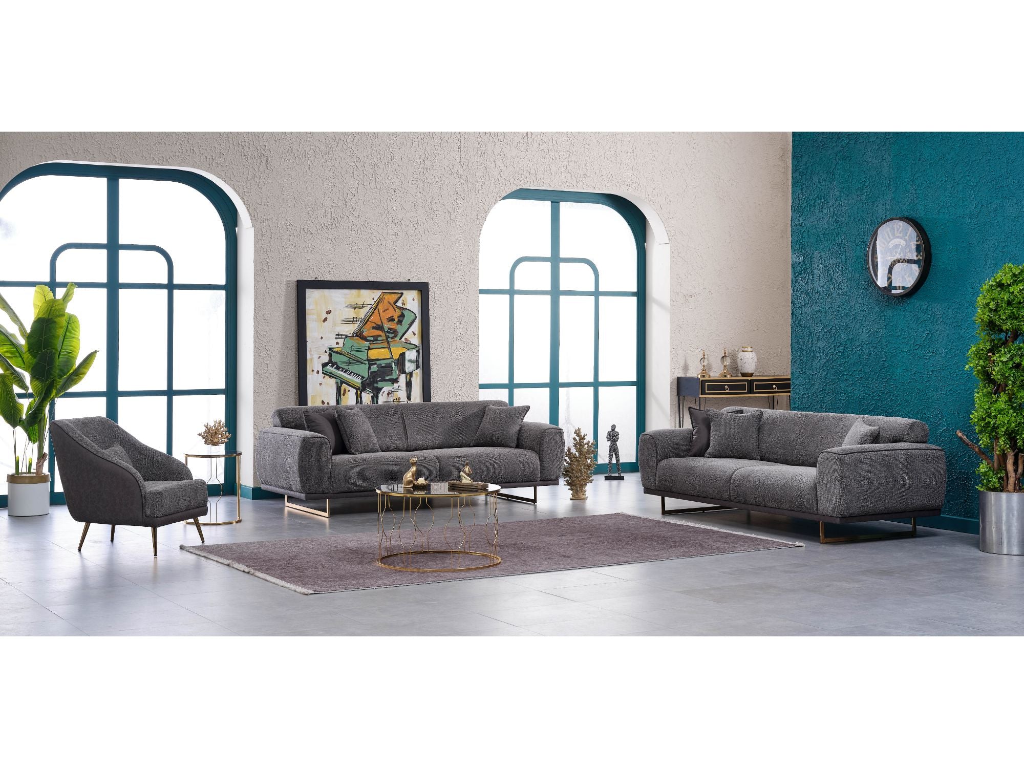 Odessa Convertible Livingroom Set (2 Sofa & 2 Chair)