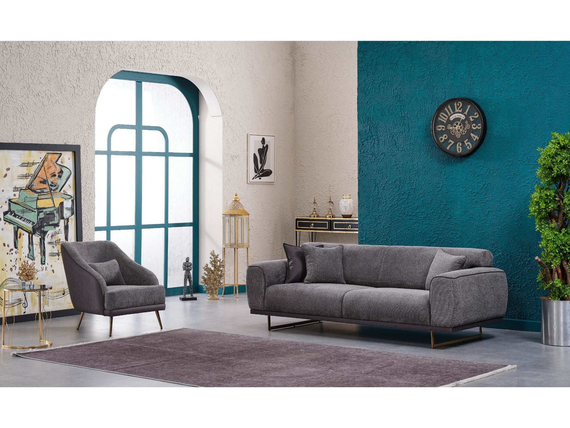Odessa Convertible Livingroom Set (2 Sofa & 2 Chair)