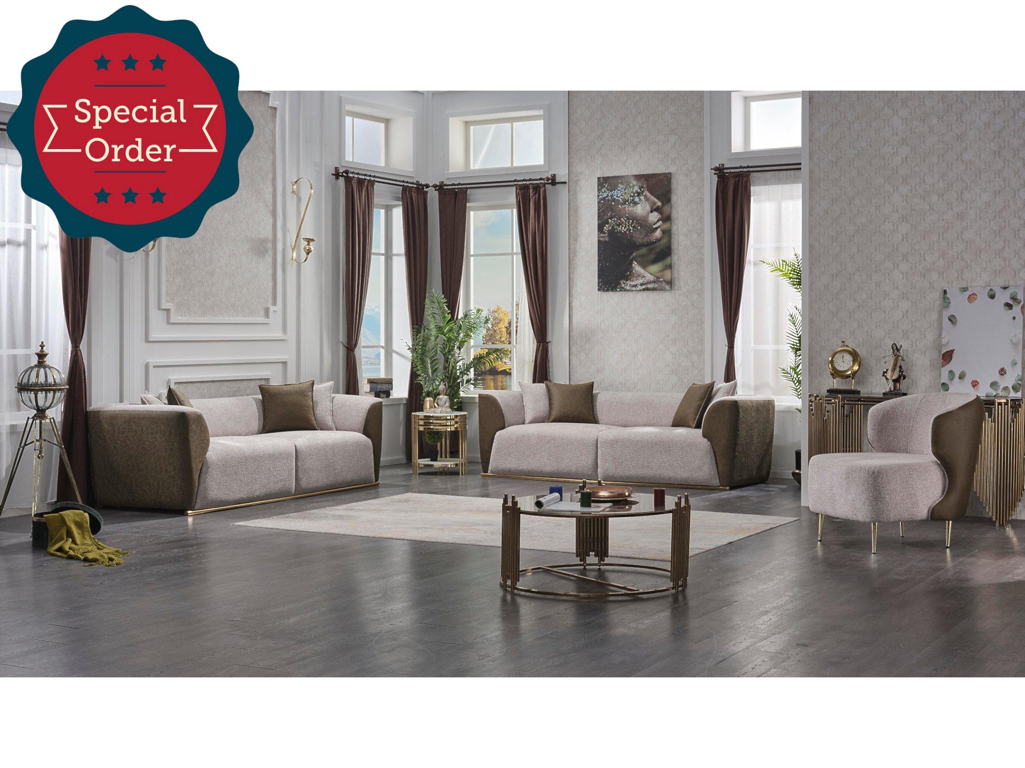 Motto Stationary Livingroom Set (2 Sofa & 2 Chair)