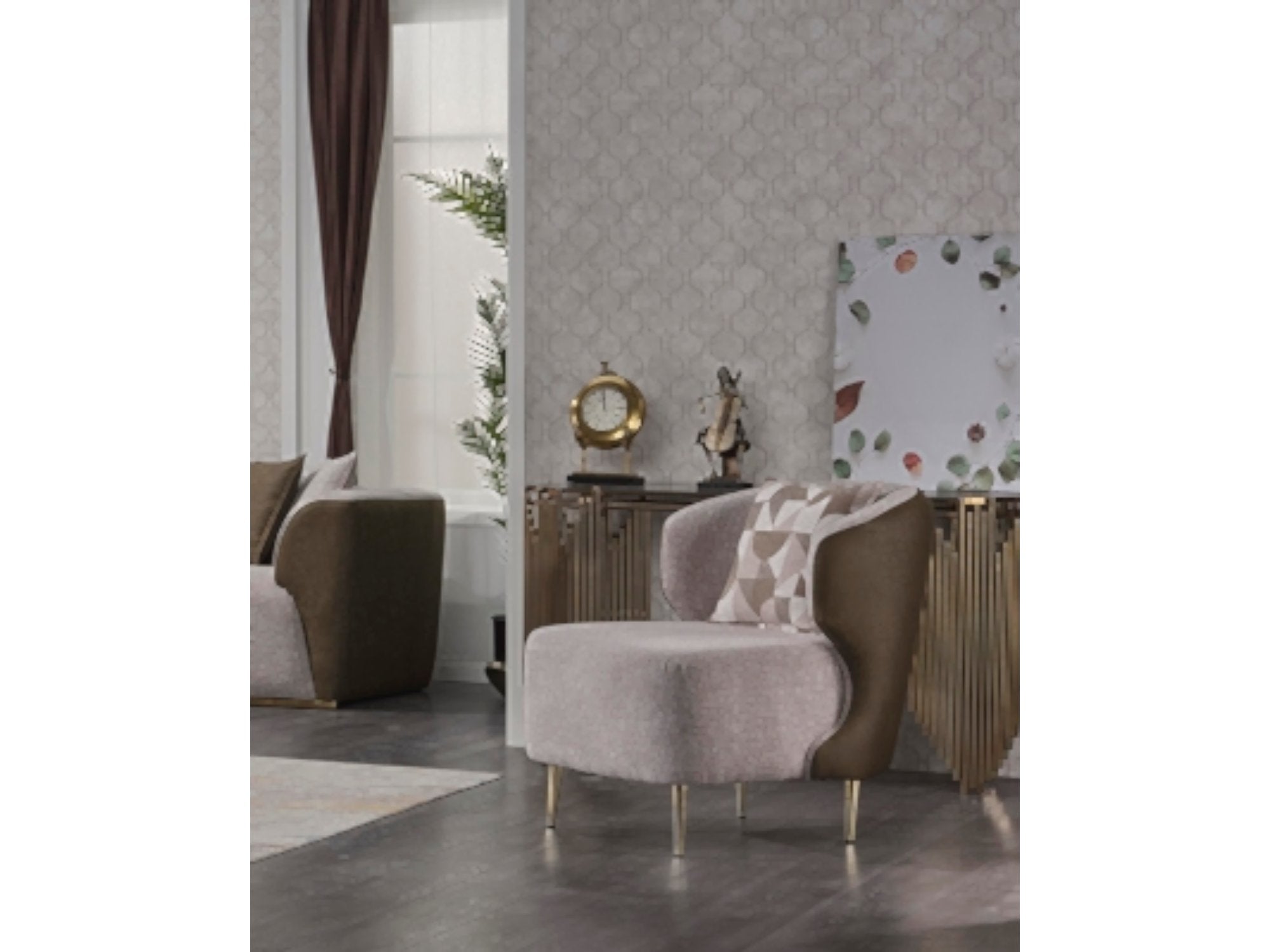 Motto Stationary Livingroom Set (2 Sofa & 2 Chair)