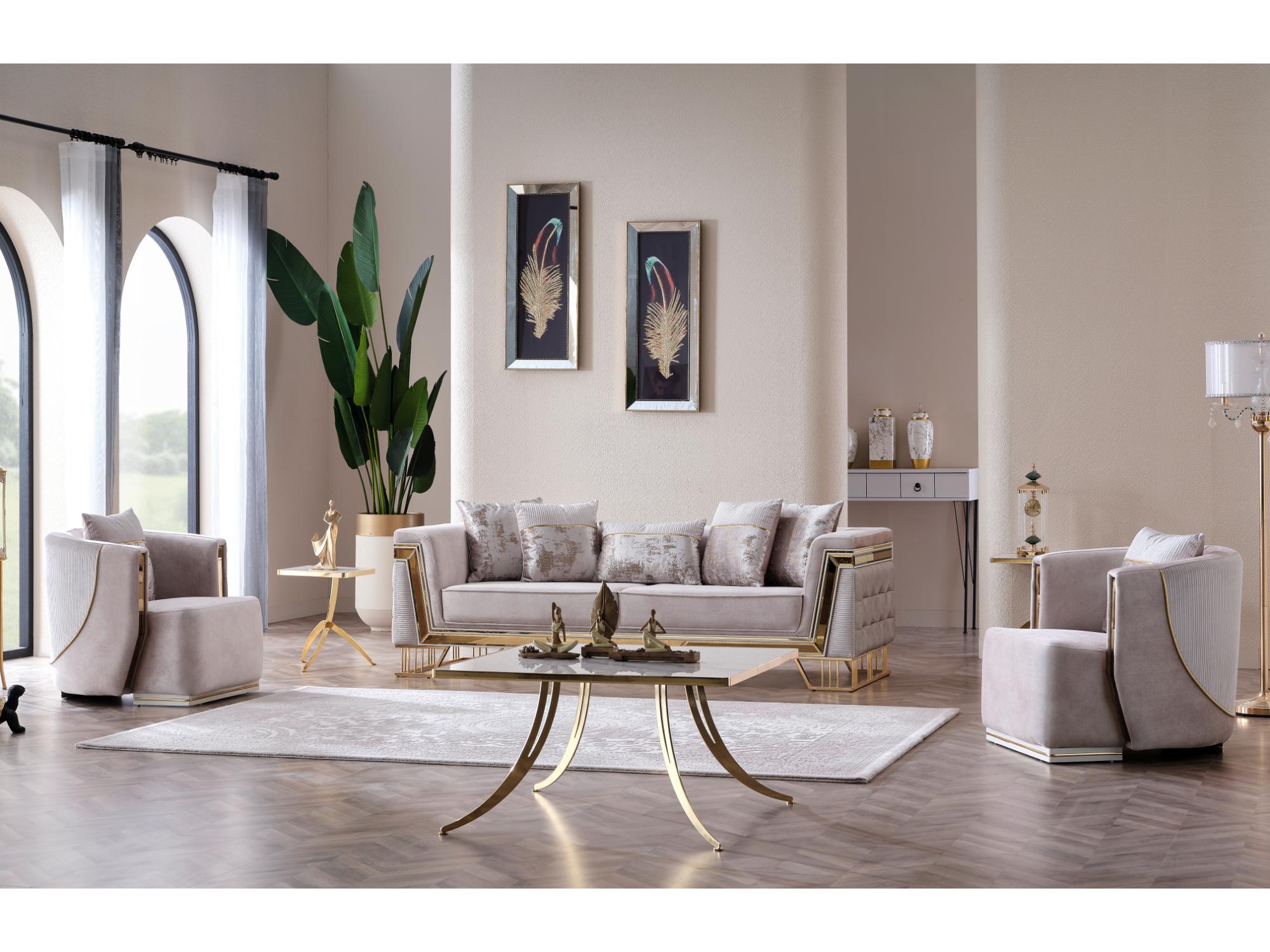 Munich Stationary Sofa Cream