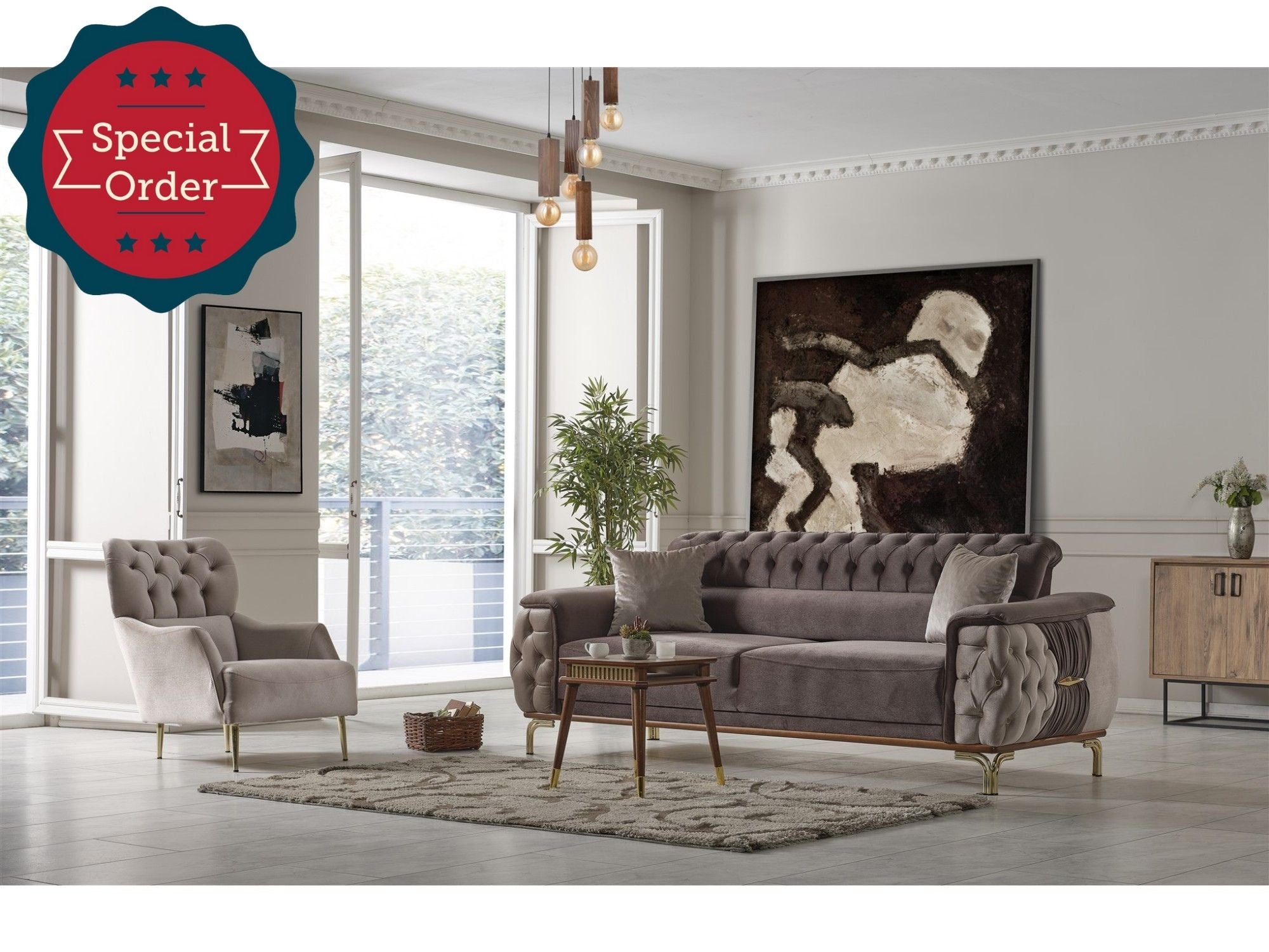 New York Convertible Livingroom Set (2 Sofa & 2 Chair)