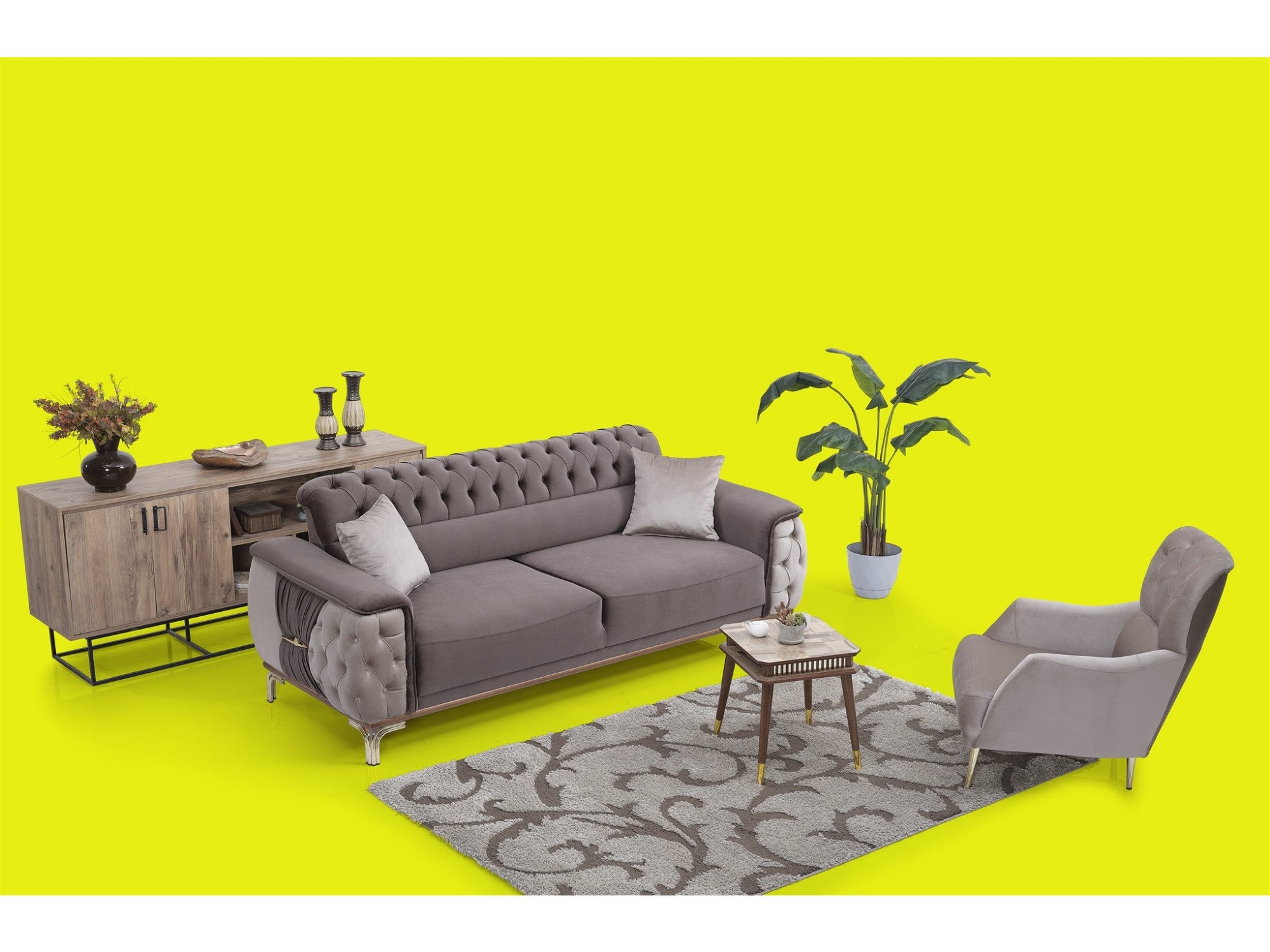 New York Convertible Livingroom Set (2 Sofa & 2 Chair)