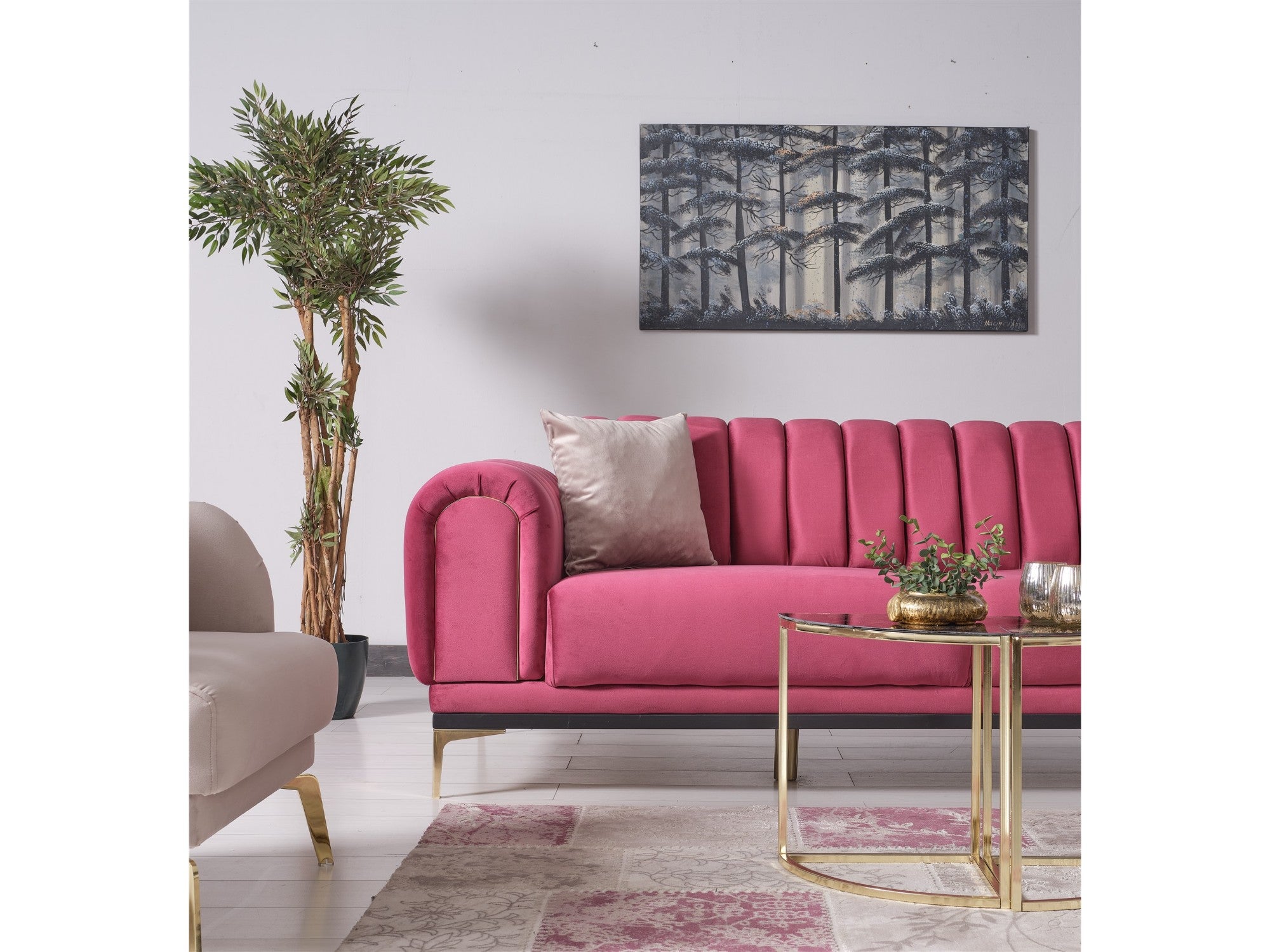 Oscar Convertible Livingroom Set (2 Sofa & 2 Chair)