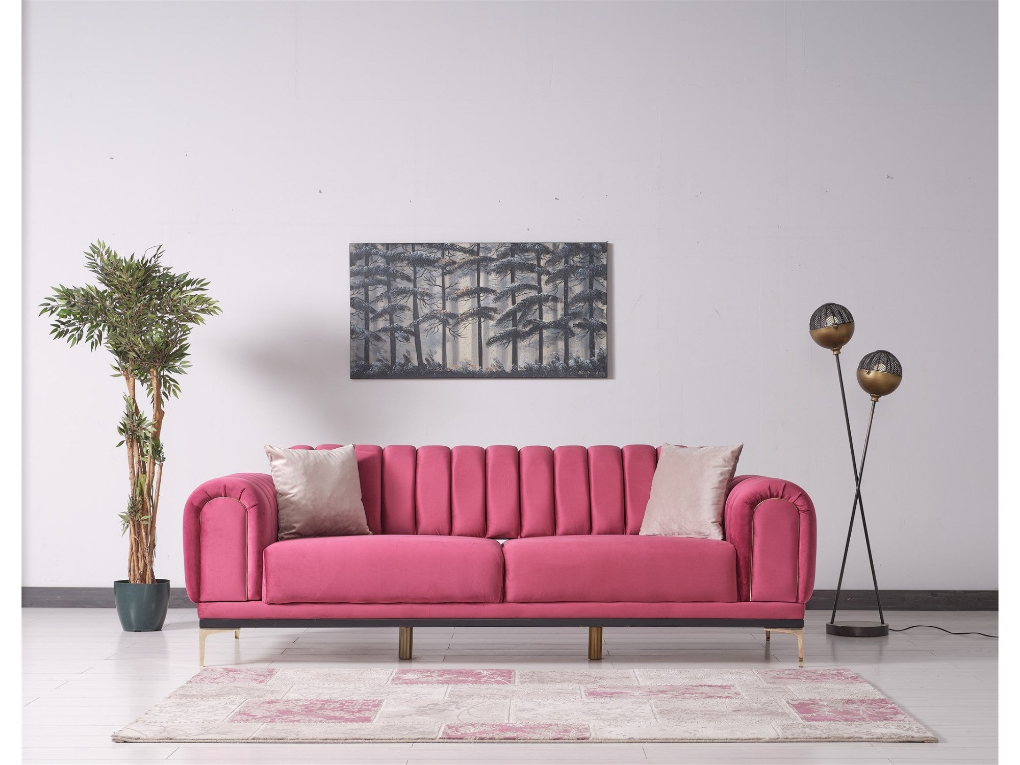 Oscar Convertible Livingroom Set (2 Sofa & 2 Chair)