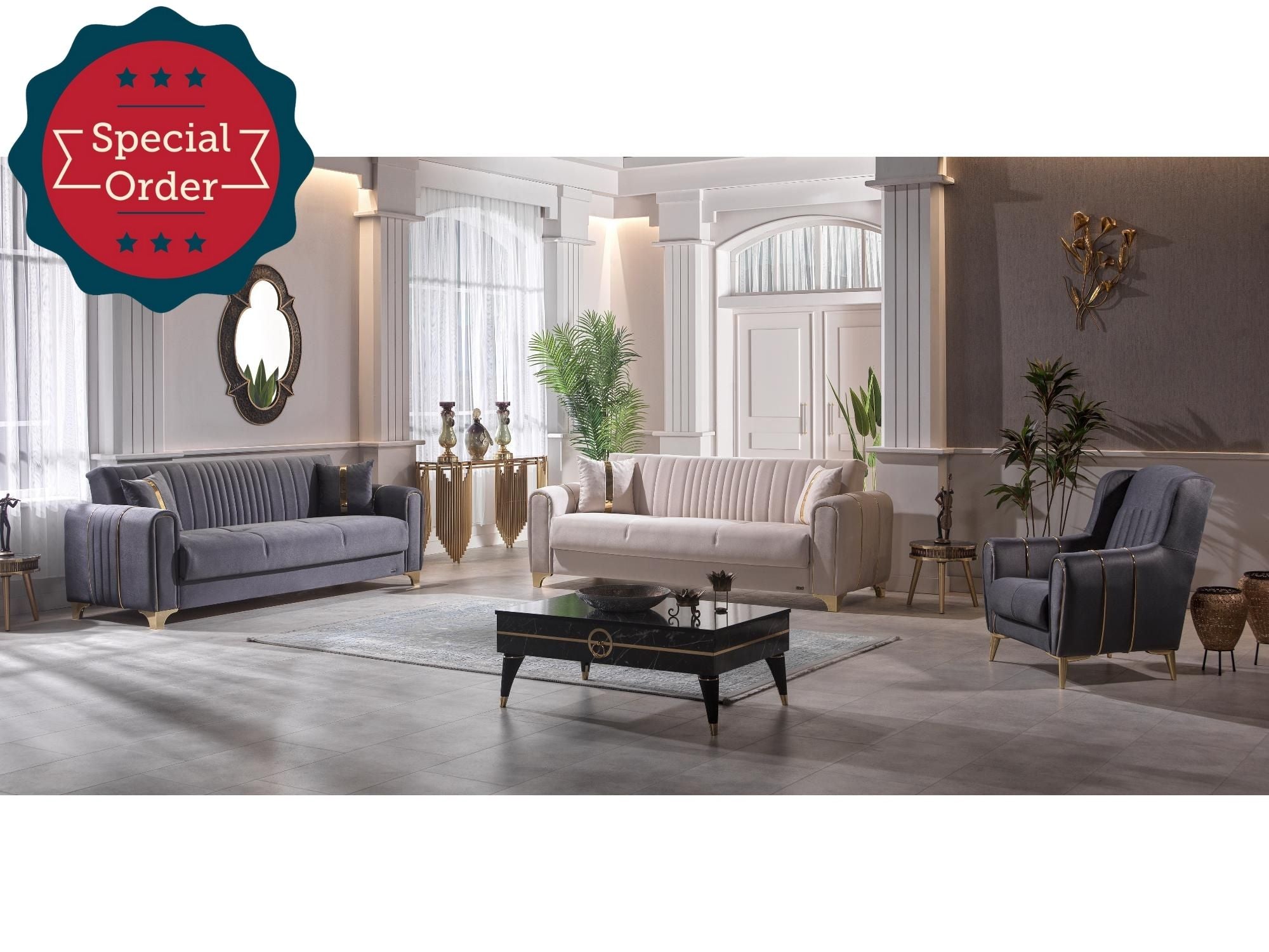 Palermo Convertible Sofa