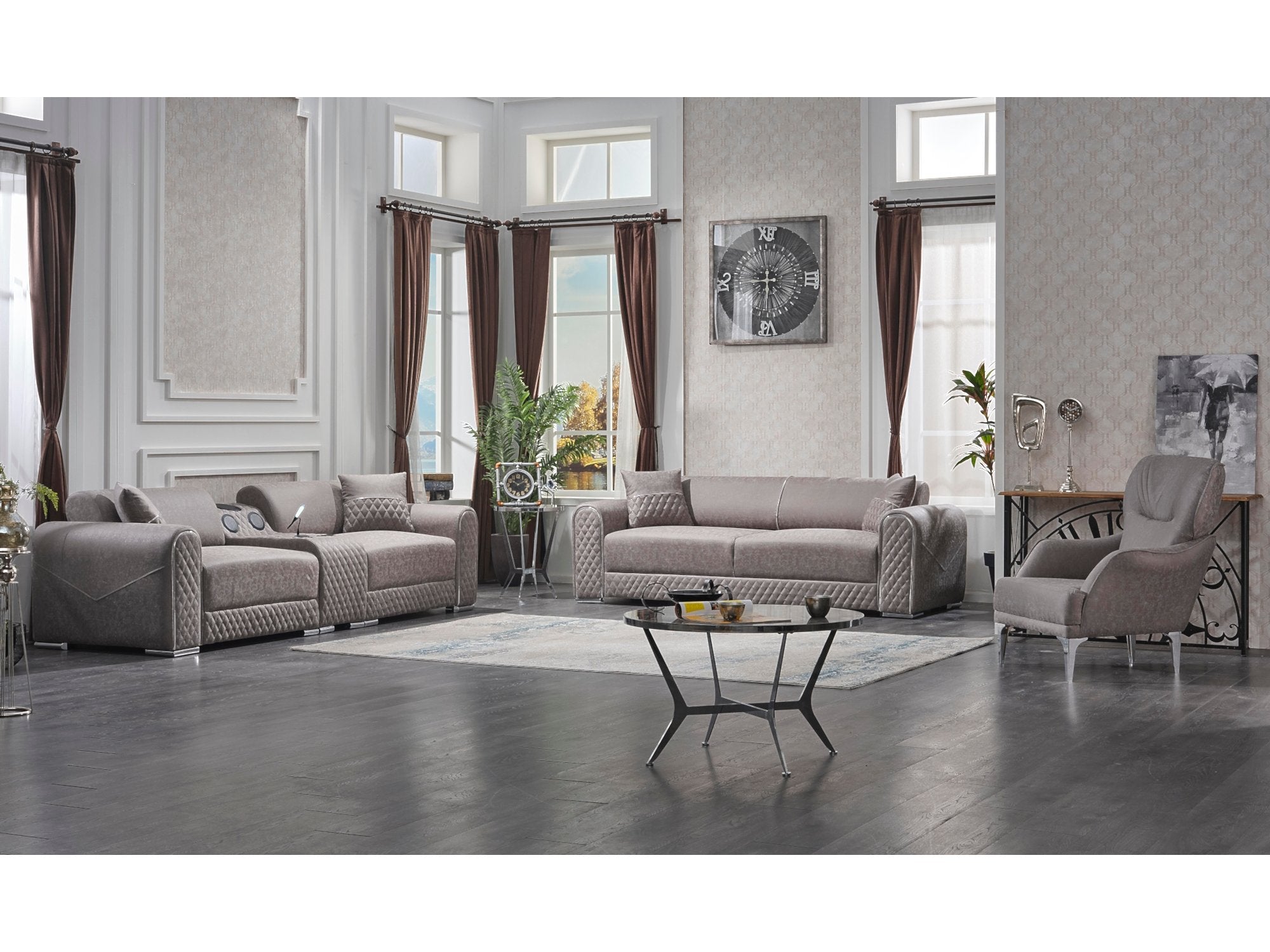 Parma Convertible Livingroom Set (2 Sofa & 2 Chair)