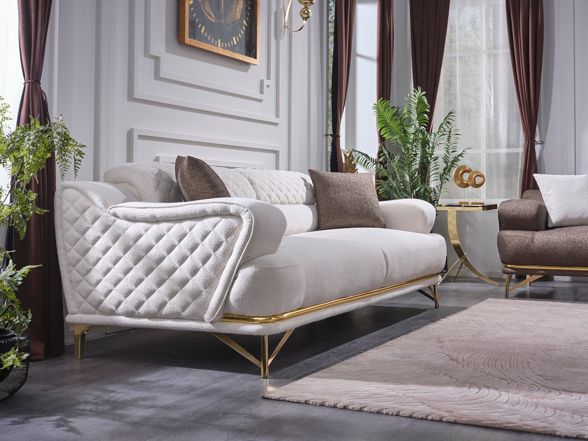 Perla Convertible Livingroom Set (2 Sofa & 2 Chair)