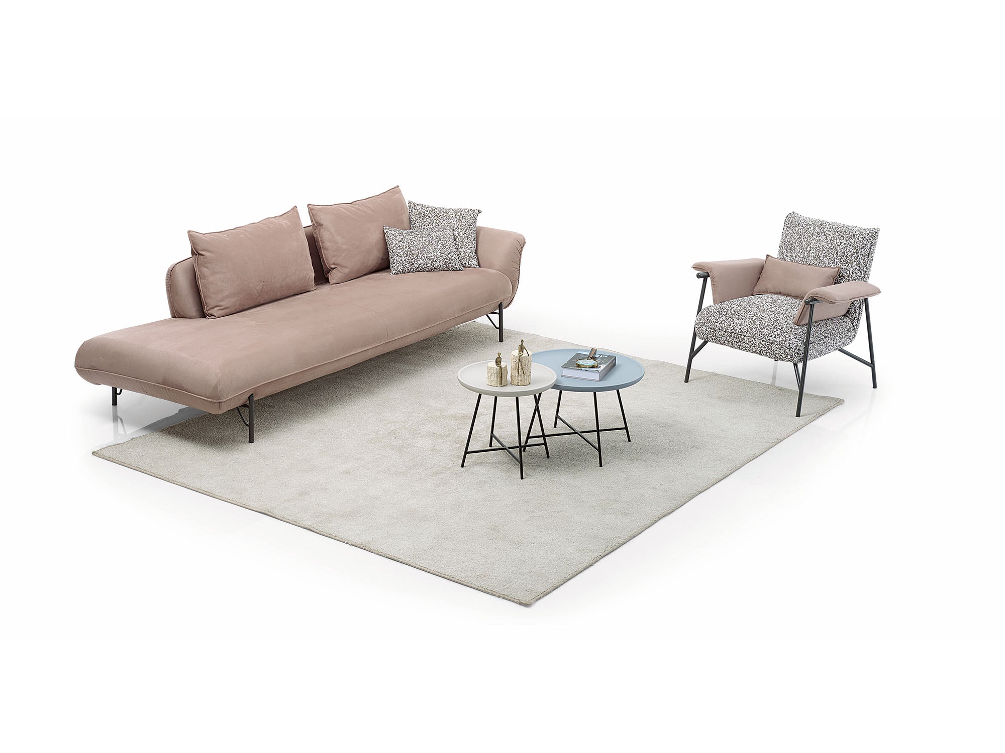 Prada Convertible Livingroom Set (2 Sofa & 2 Chair)