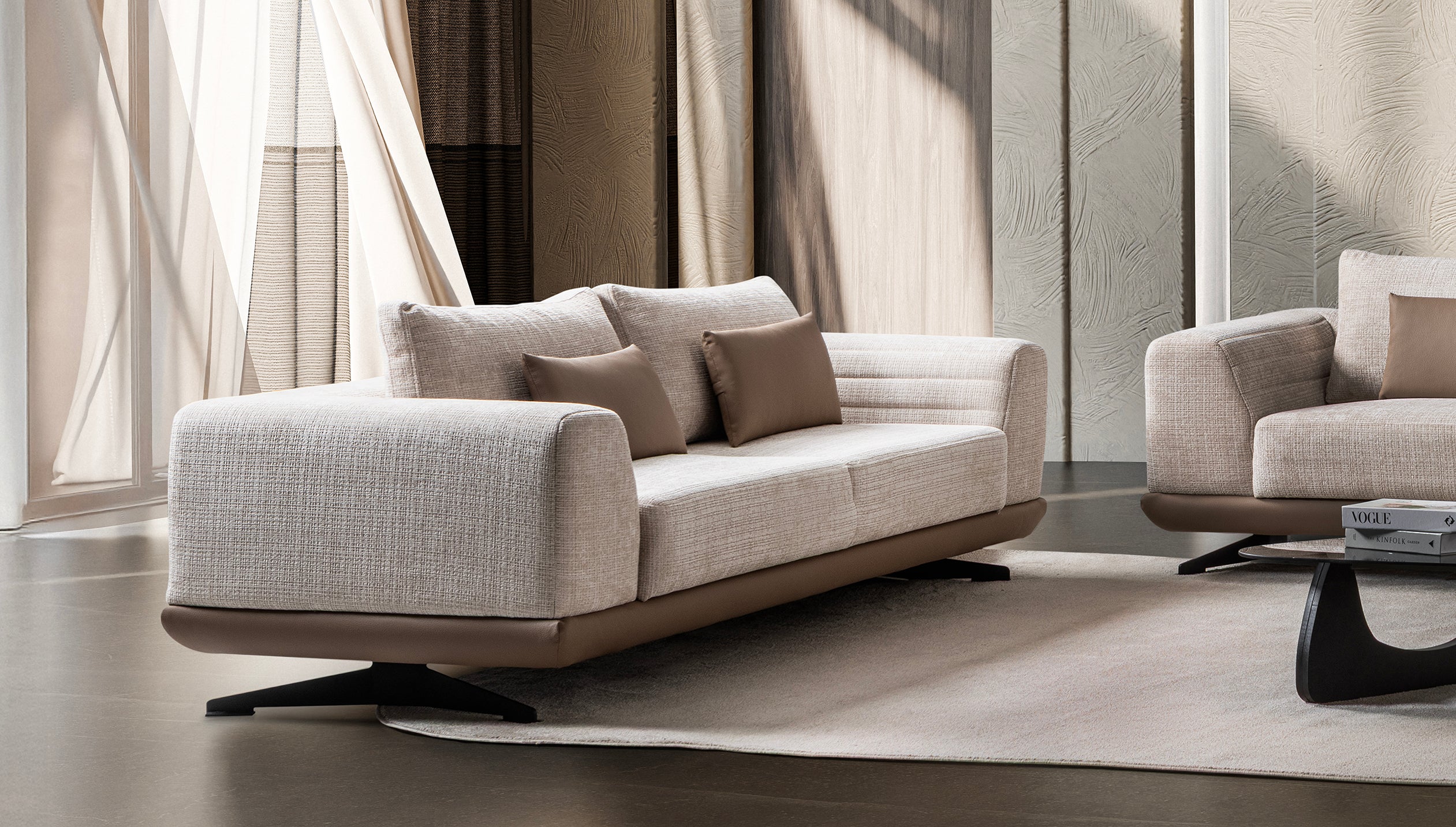 Milano 3-pieces (Sofa & Loveseat & Chair) Livingroom Set