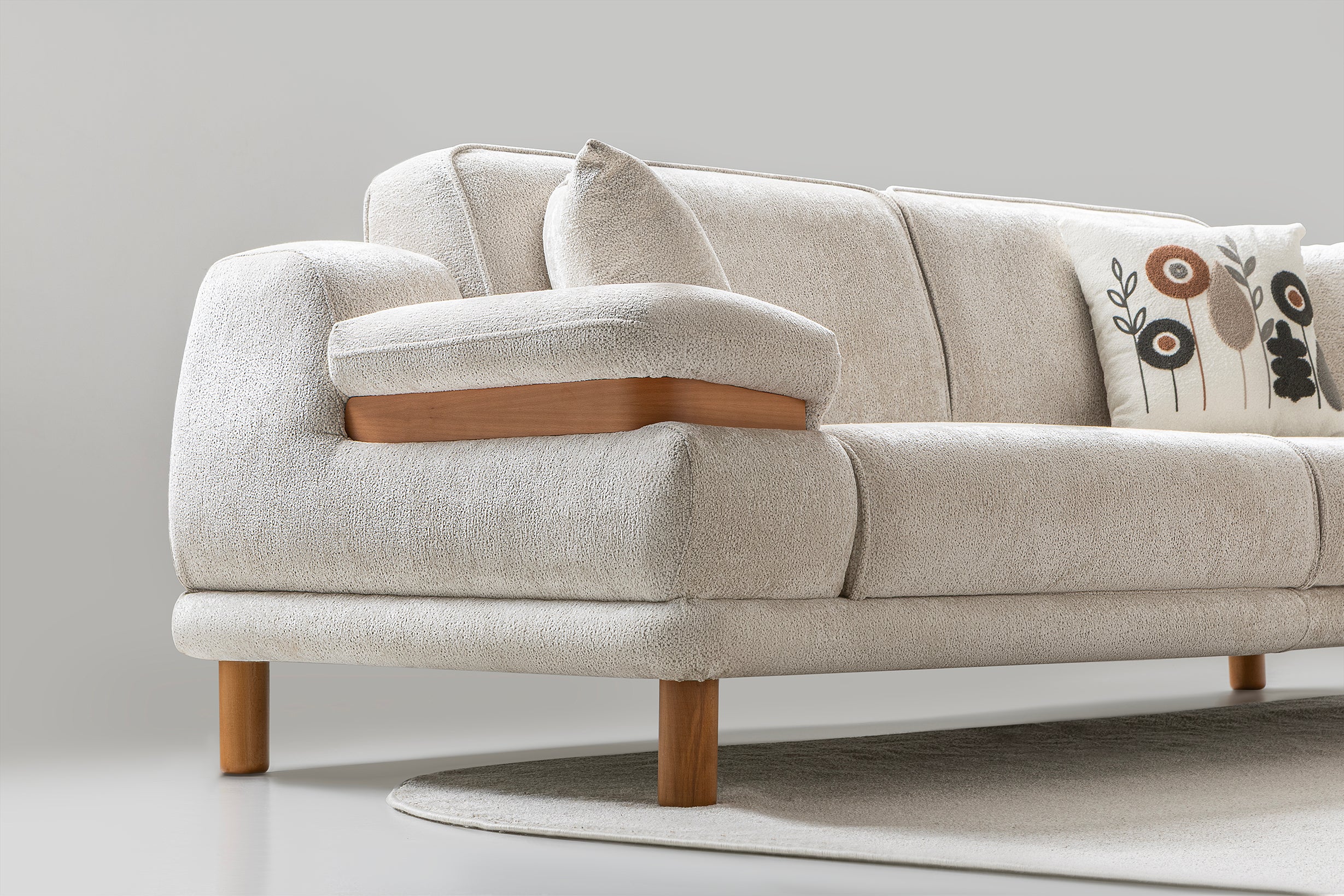 Latte Convertible Sofa