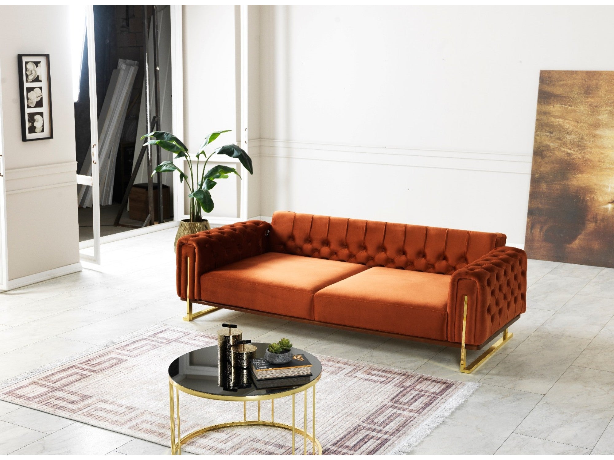 Sahra Convertible Livingroom Set (2 Sofa & 2 Chair)