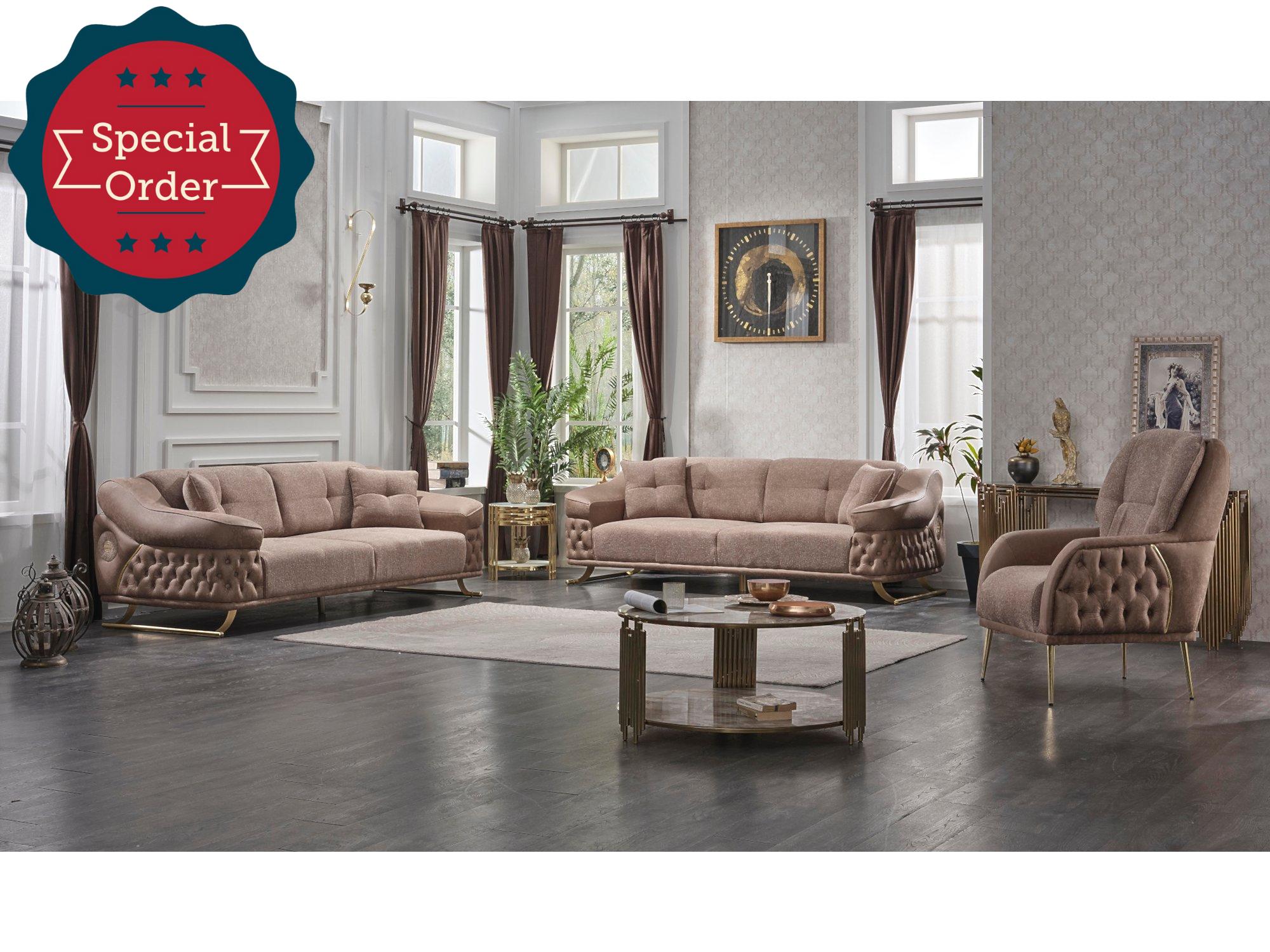 Saiss Convertible Livingroom Set (2 Sofa & 2 Chair)