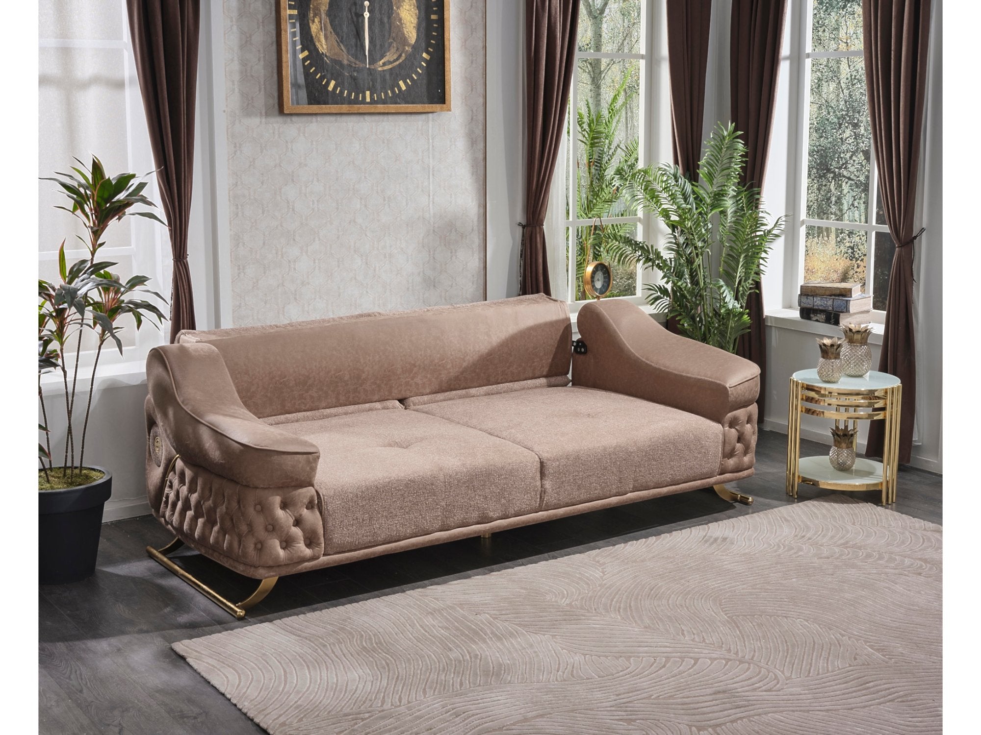 Saiss Convertible Livingroom Set (2 Sofa & 2 Chair)
