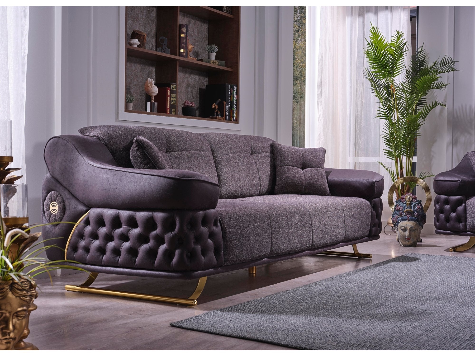 Saiss Convertible Livingroom Set (2 Sofa & 2 Chair)