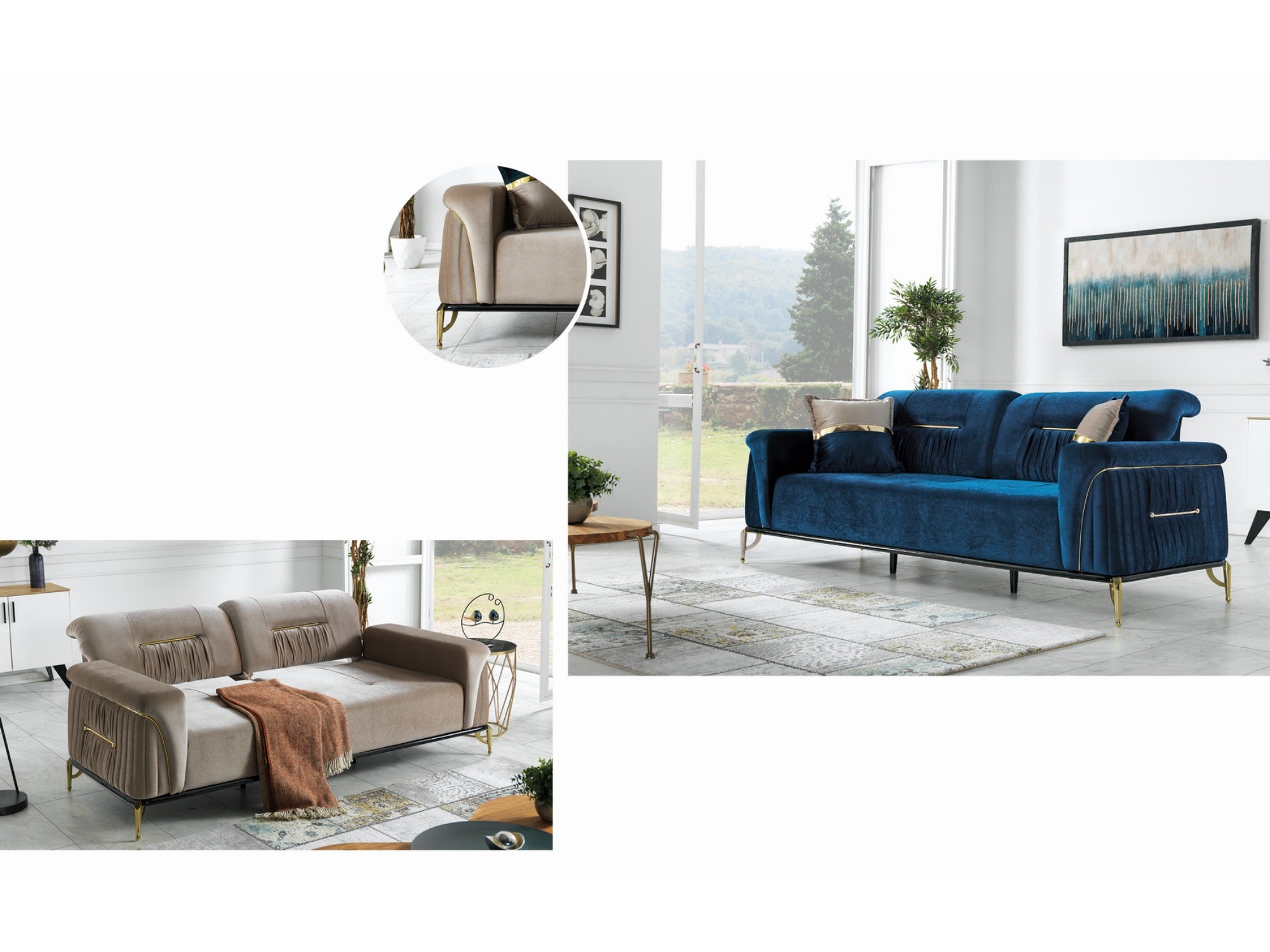 Shine Convertible Sofa