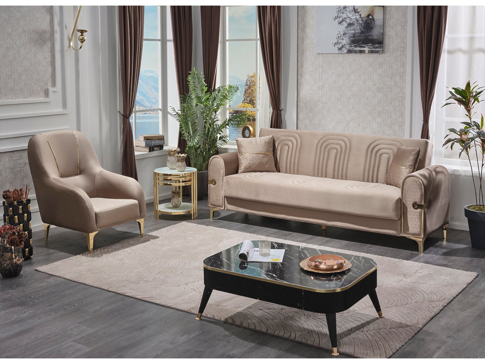 Siderno Convertible Sofa