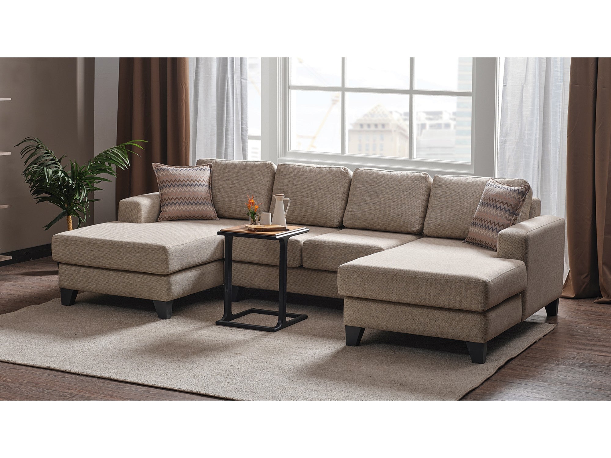 Teksas Stationary U Sectional