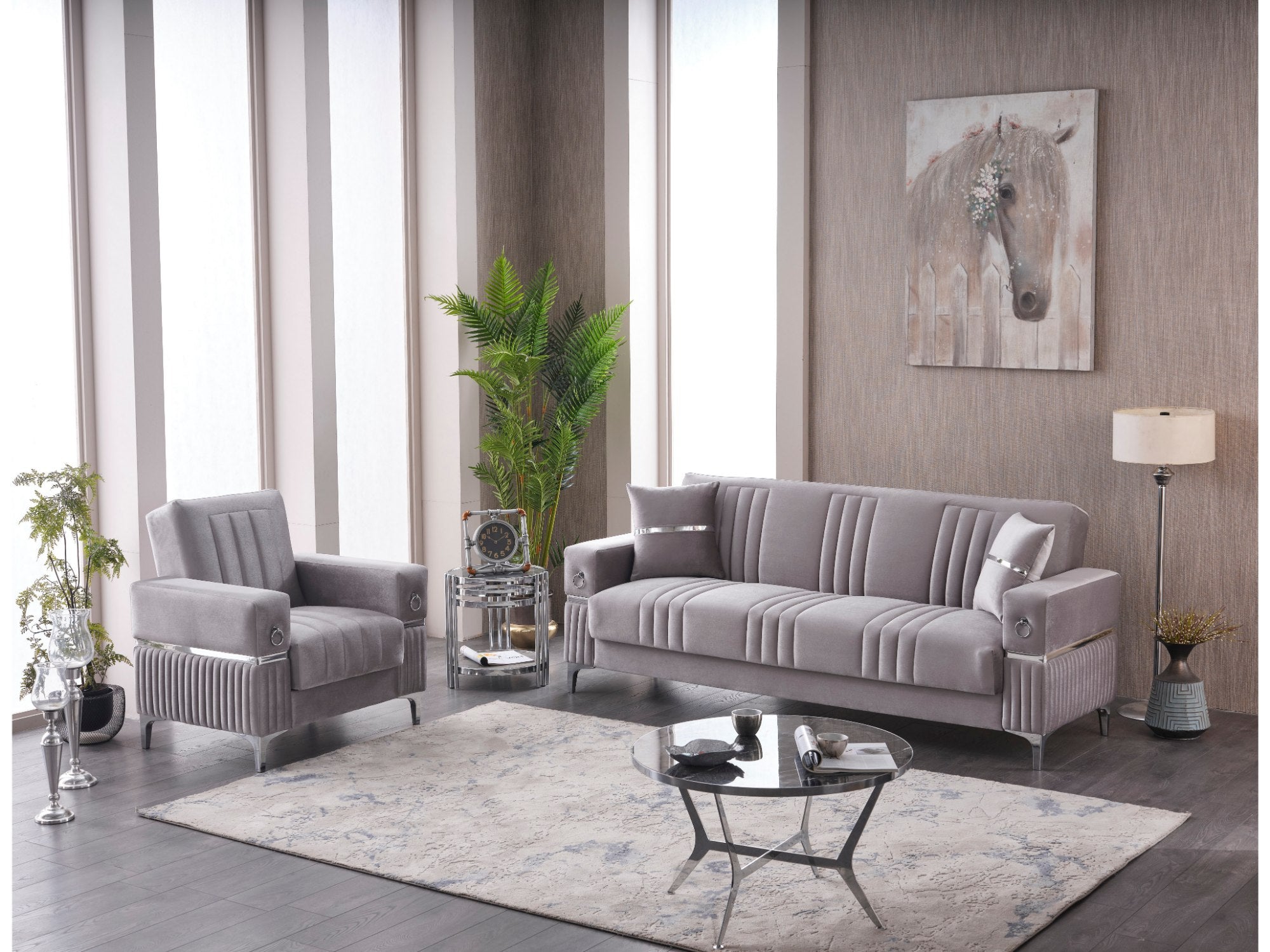 Tilda Convertible Livingroom Set (2 Sofa & 2 Chair)