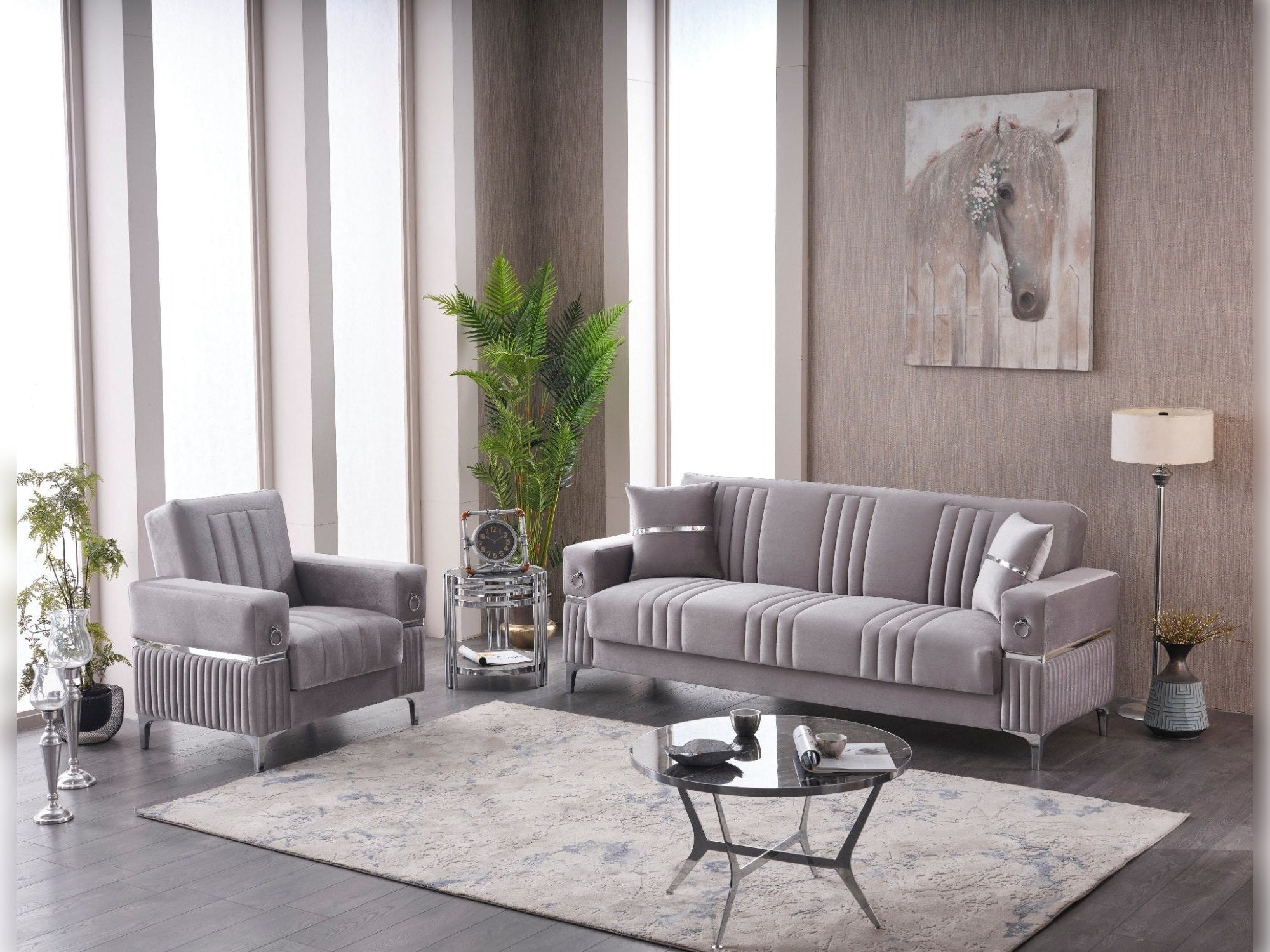 Tilda Convertible Livingroom Set (2 Sofa & 2 Chair)