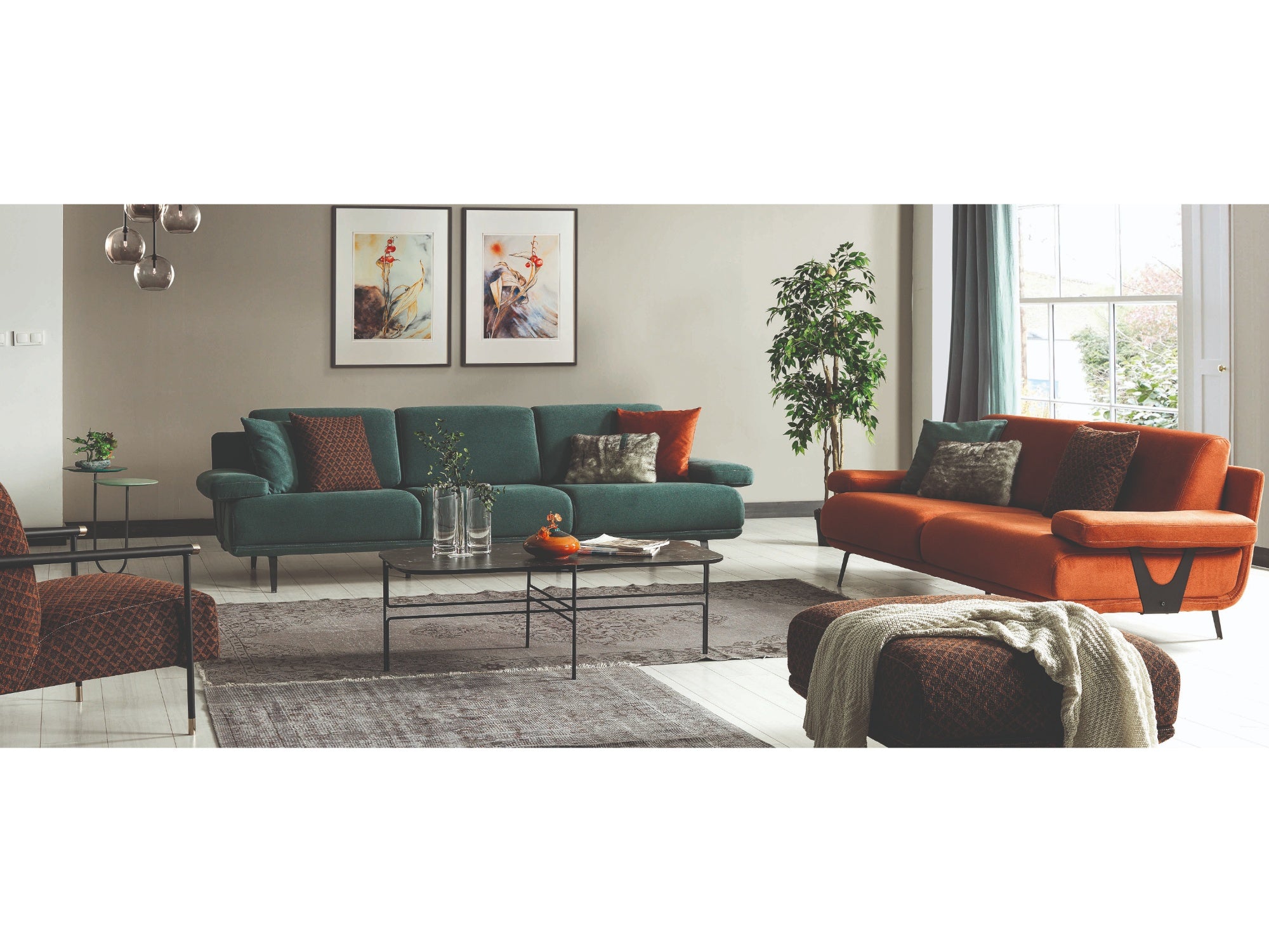 Venedik Stationary Livingroom Set (2 Sofa & 2 Chair)