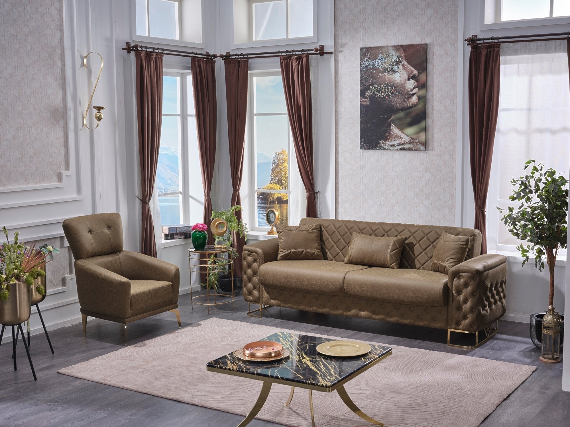 Venüs Convertible Livingroom Set (2 Sofa & 2 Chair)