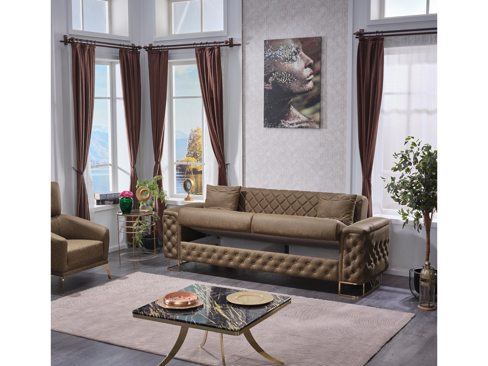 Venüs Convertible Livingroom Set (2 Sofa & 2 Chair)