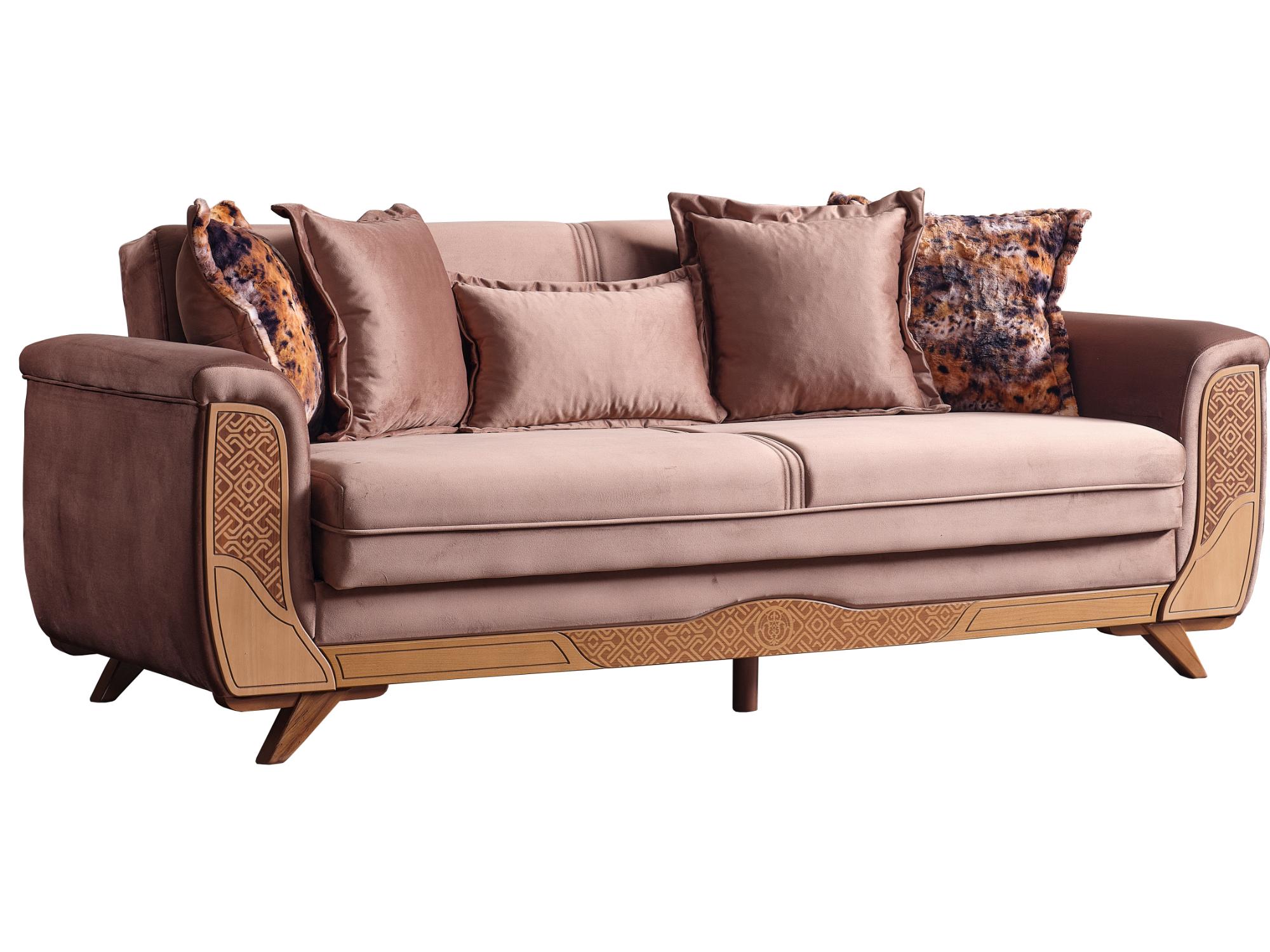 Alyans Convertible Livingroom (1 Sofa & 1 Loveseat & 1 Chair) Brown