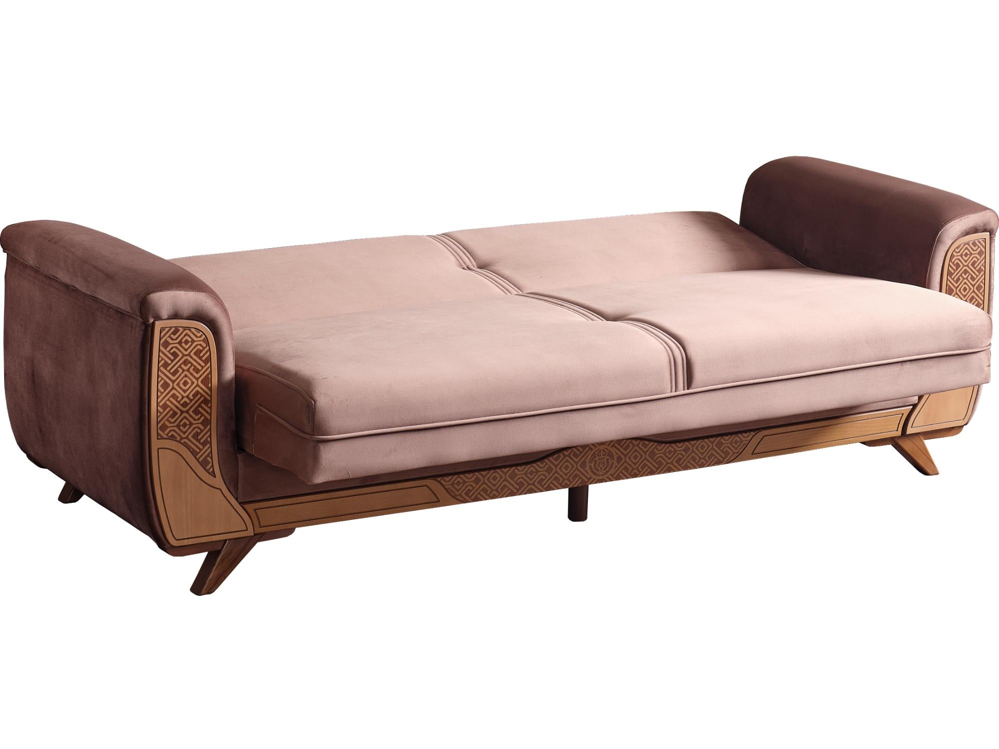 Alyans Convertible Livingroom (1 Sofa & 1 Loveseat & 1 Chair) Brown
