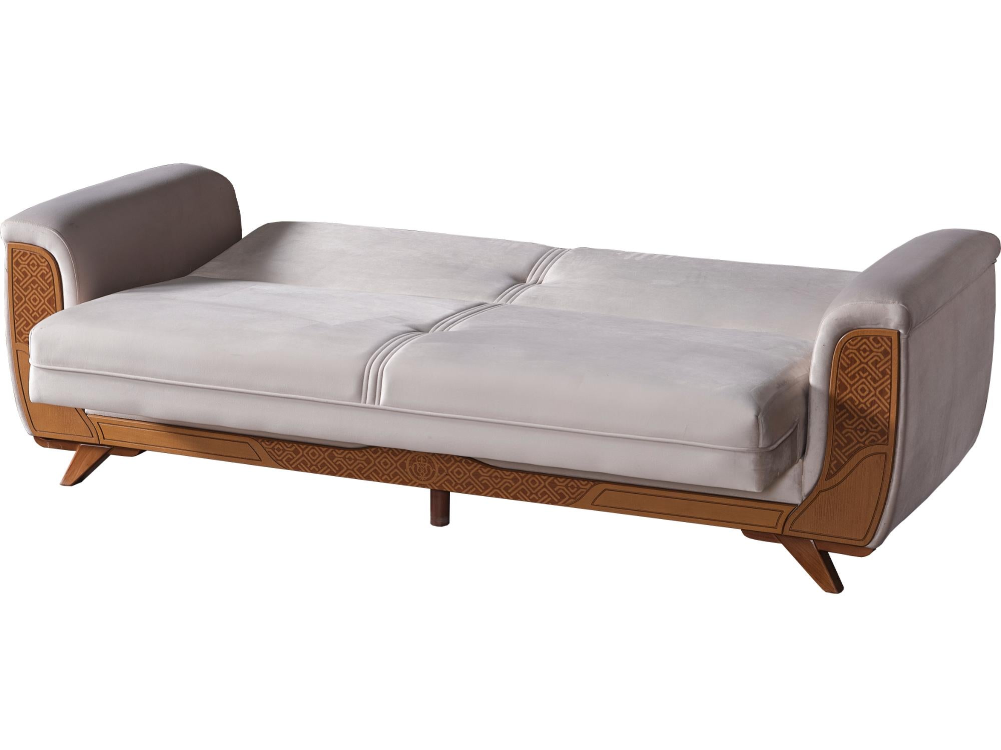 Alyans Convertible Livingroom (1 Sofa & 1 Loveseat ) Cream