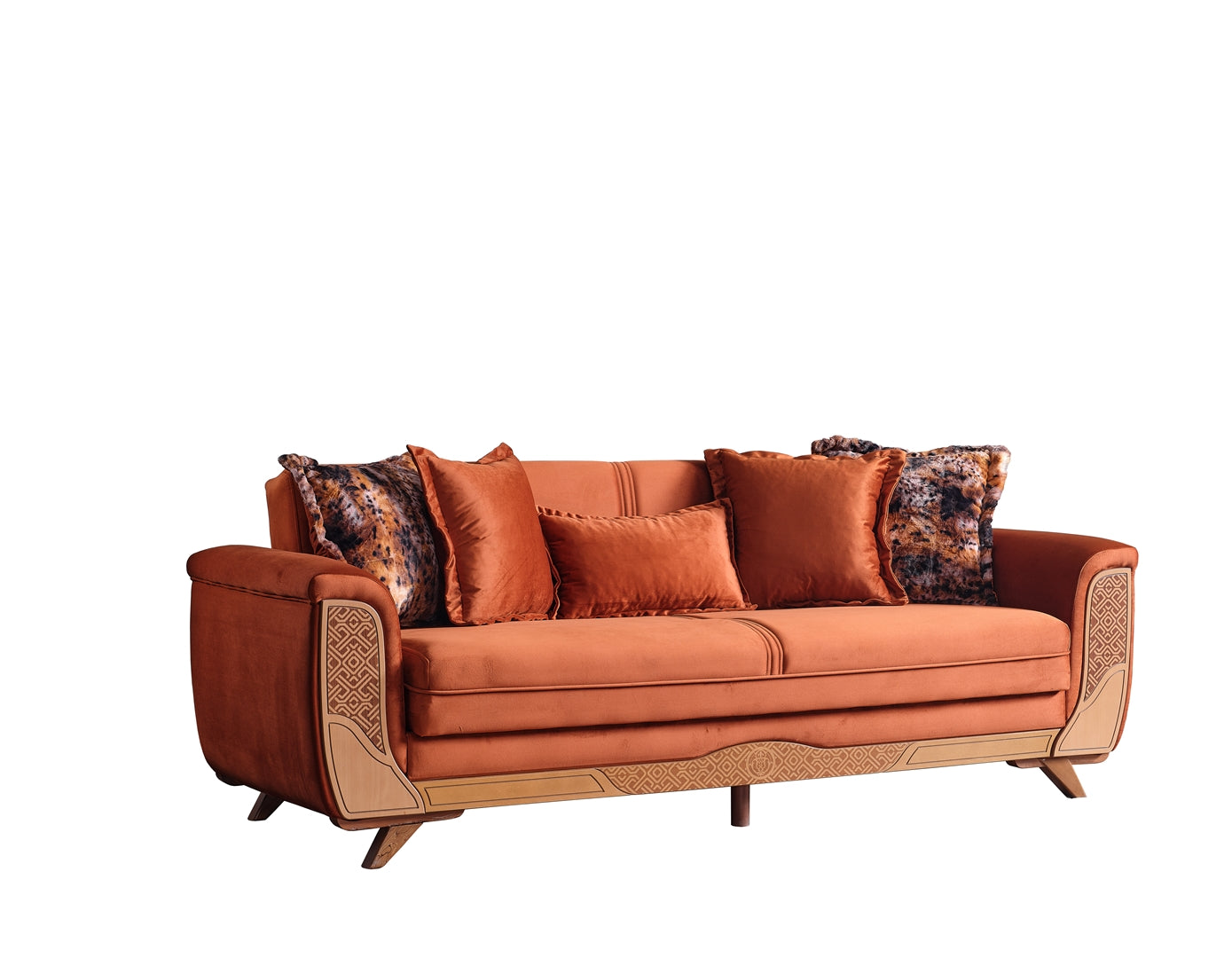 Alyans Convertible Sofa Orange