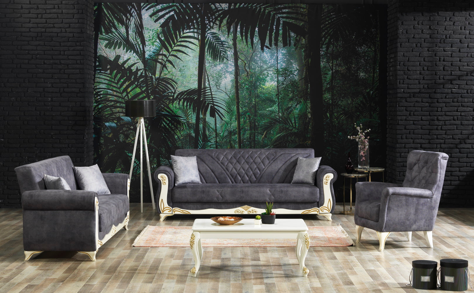 Asos Convertible Sofa Evon Anthracite