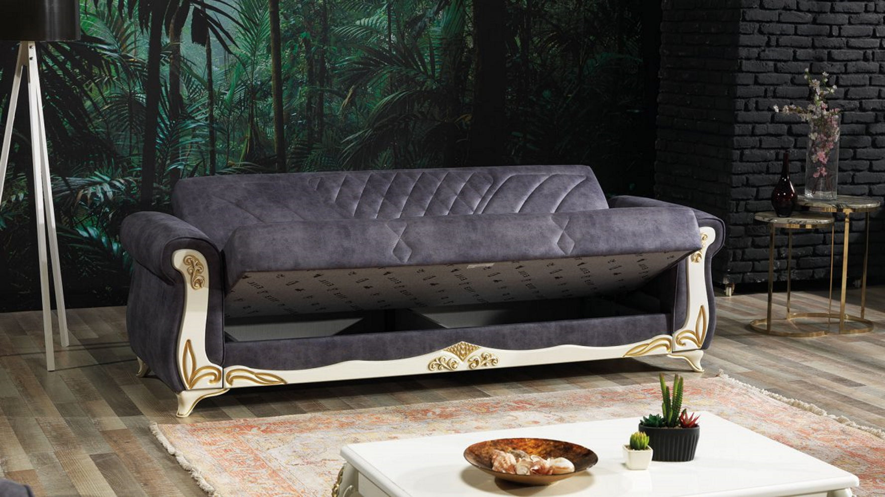 Asos Convertible Sofa Evon Anthracite