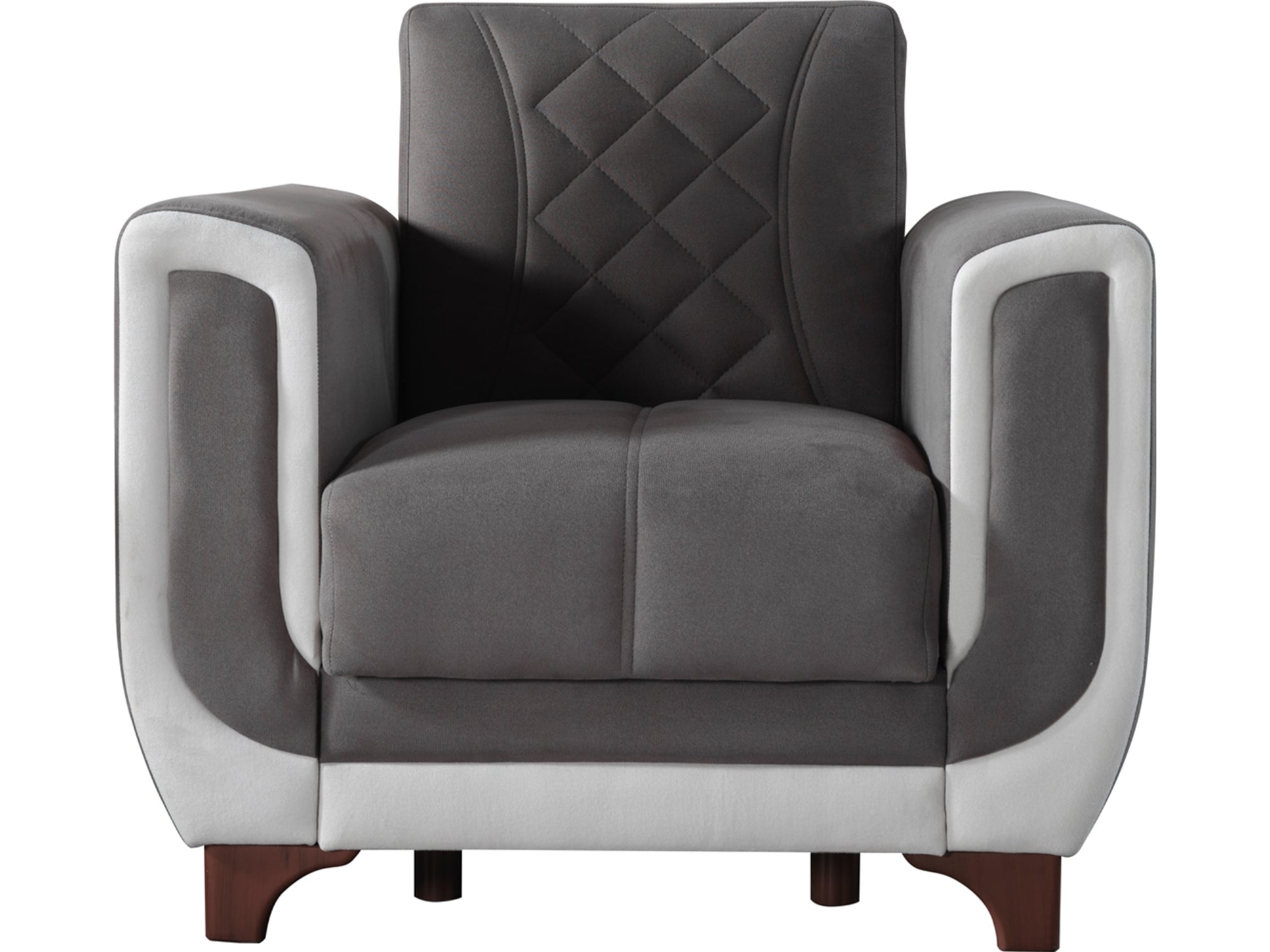 Berre Convertible Livingroom (2 Sofa & 2 Chair) Grey