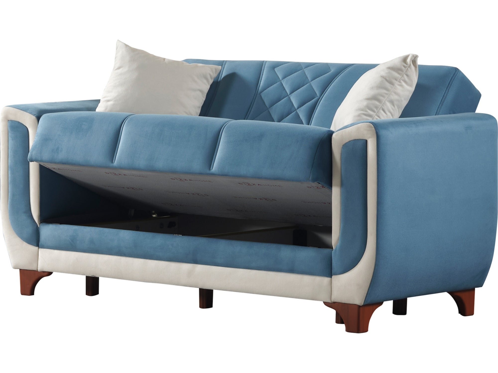 Berre Convertible Livingroom (2 Sofa & 2 Chair) Blue