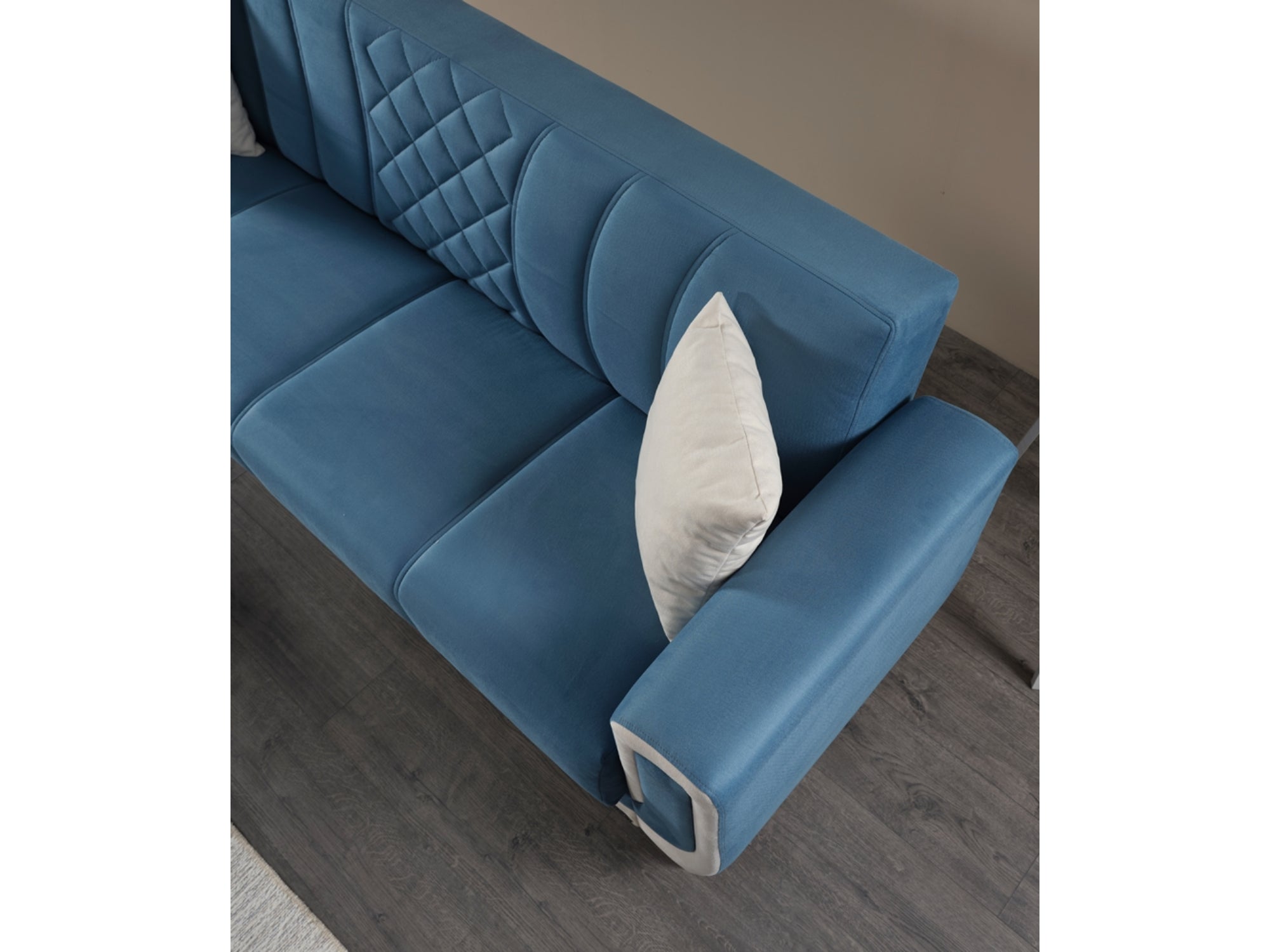 Berre Convertible Livingroom (2 Sofa & 2 Chair) Blue