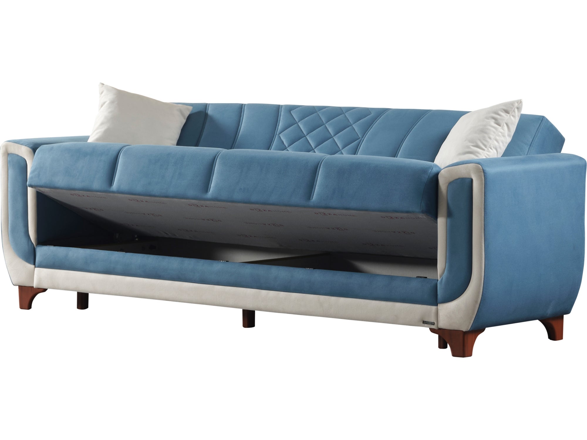 Berre Convertible Livingroom (2 Sofa & 2 Chair) Blue