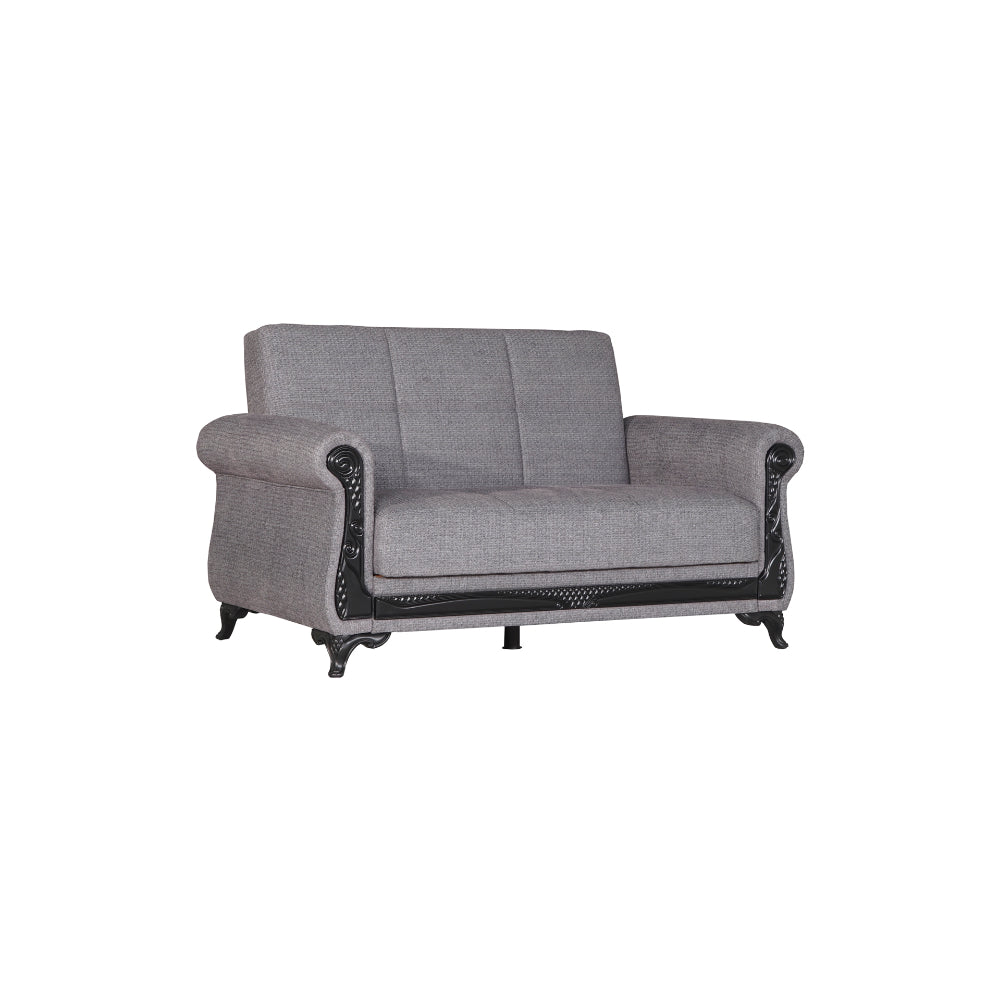 Breda Convertible Loveseat Light Grey
