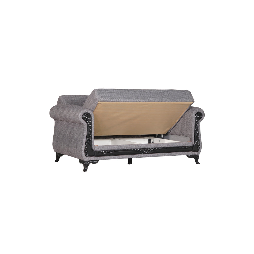 Breda Convertible Loveseat Light Grey